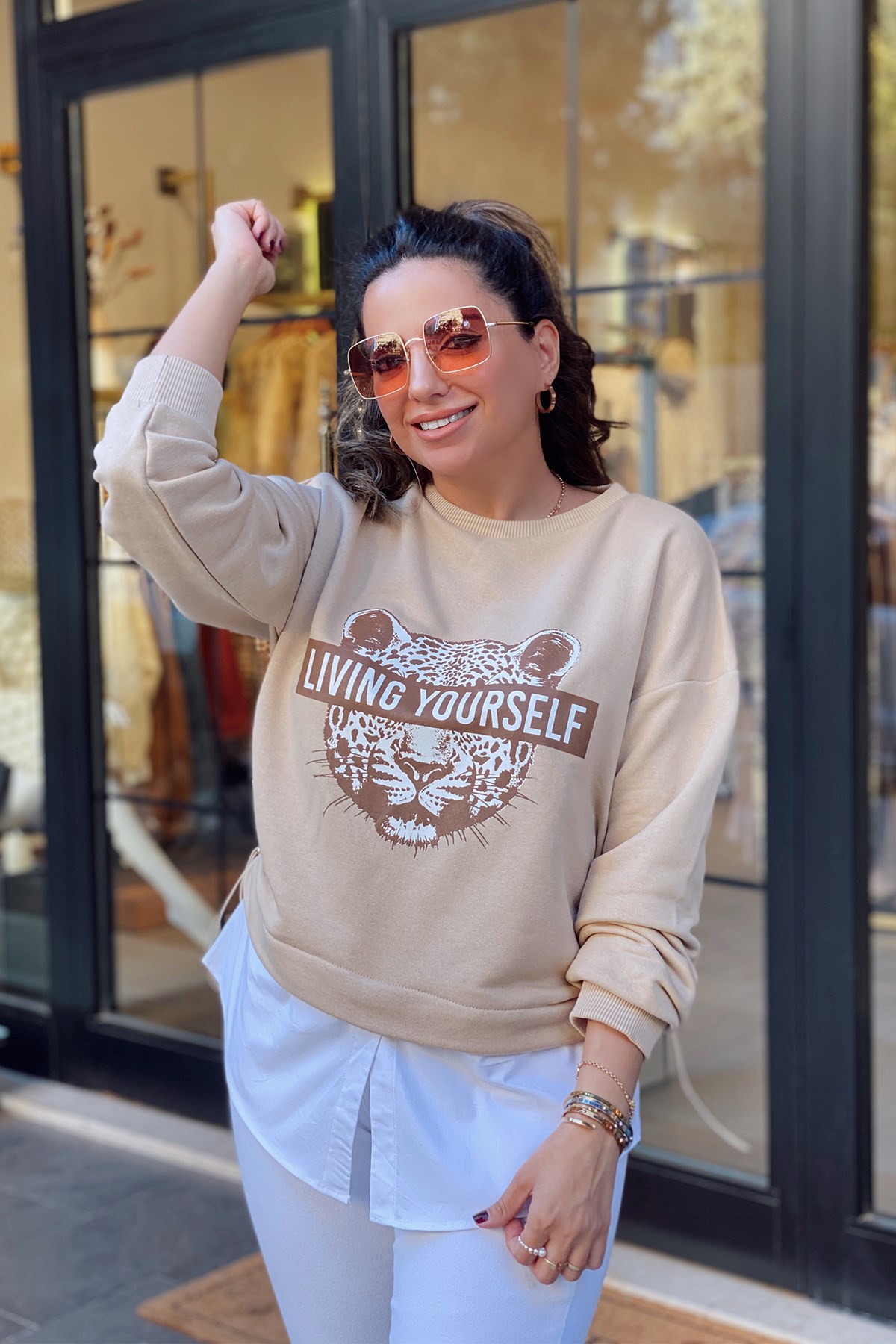 Yanları Büzgülü Sweat