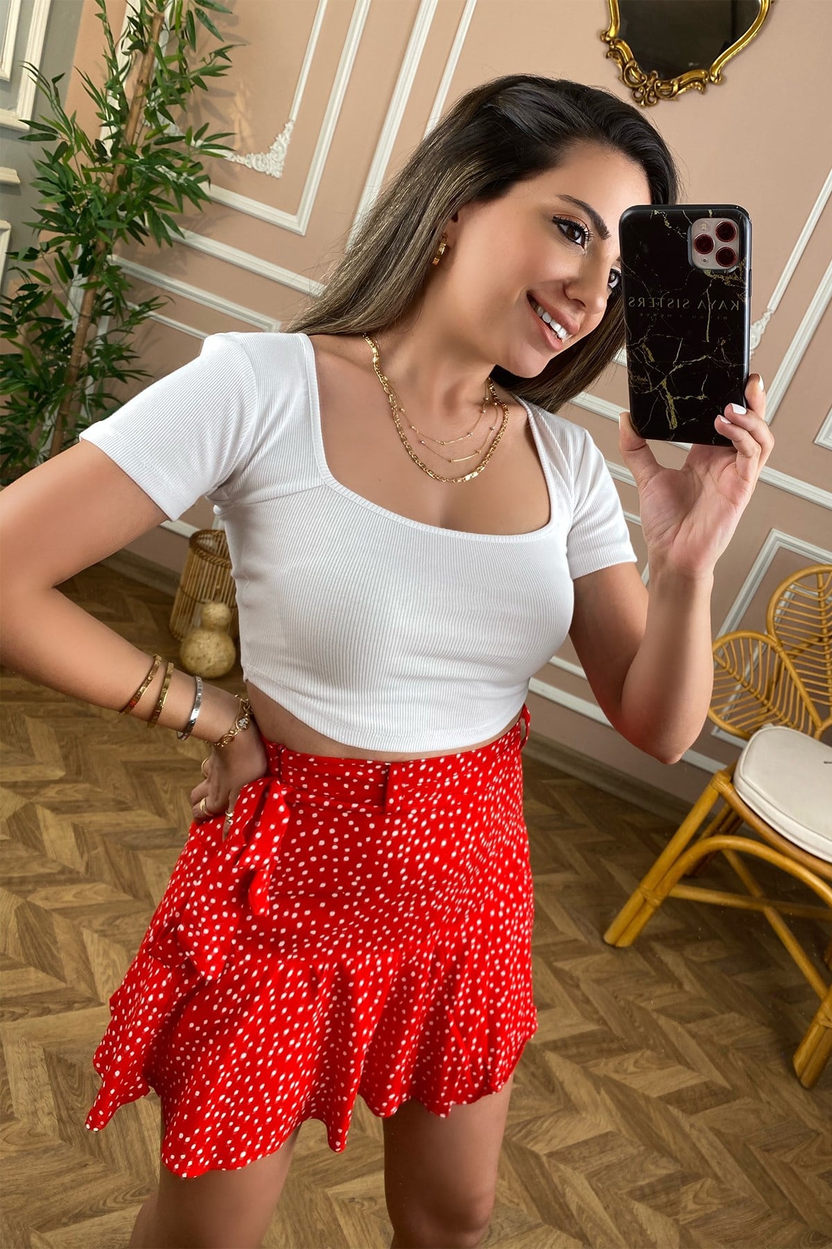 Yarım Kol Kısa Crop