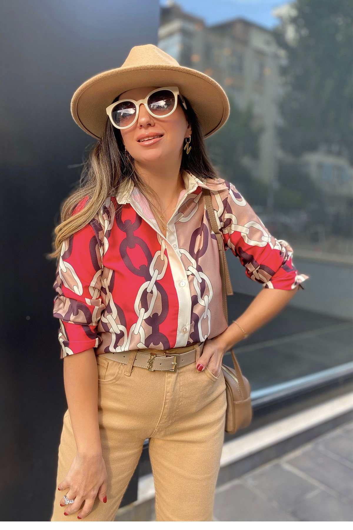 Zincir Desenli Gömlek