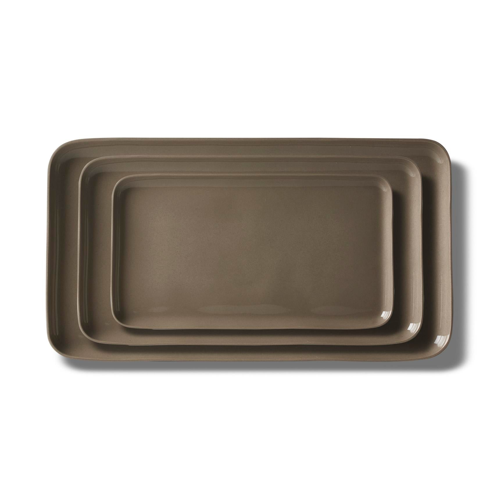 Dikdörtgen Tabak Seti Taş