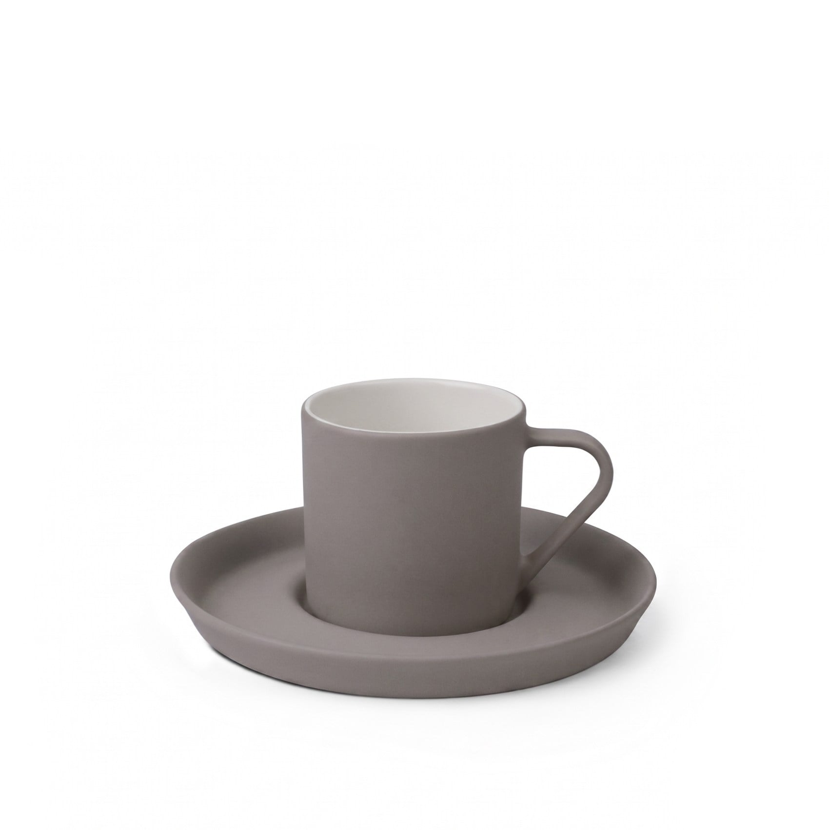 Nest Tabaklı Kahve Fincanı 90 ml Taş-Taş&Fildişi