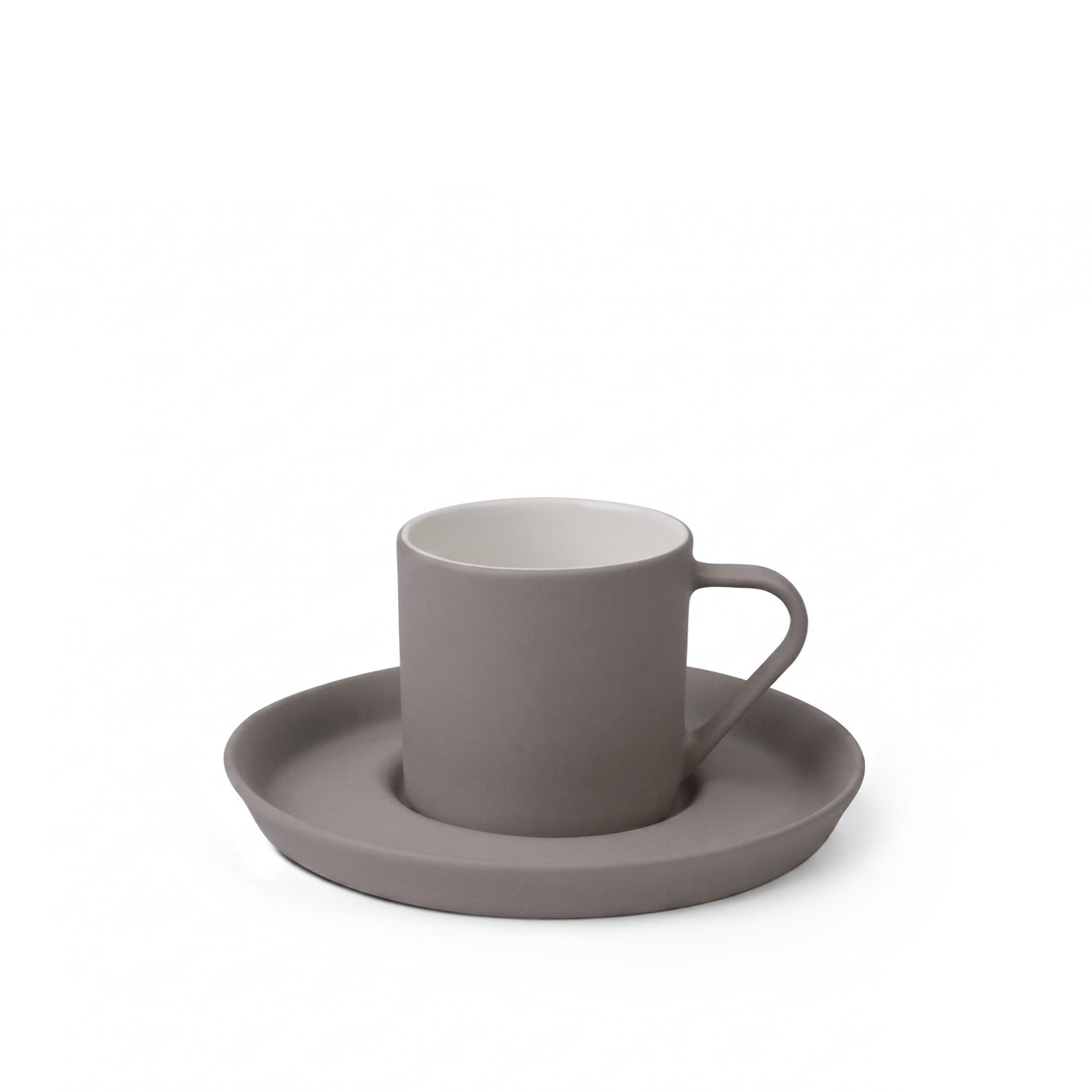 Nest Tabaklı Kahve Fincanı 90 ml Taş-Taş&Fildişi