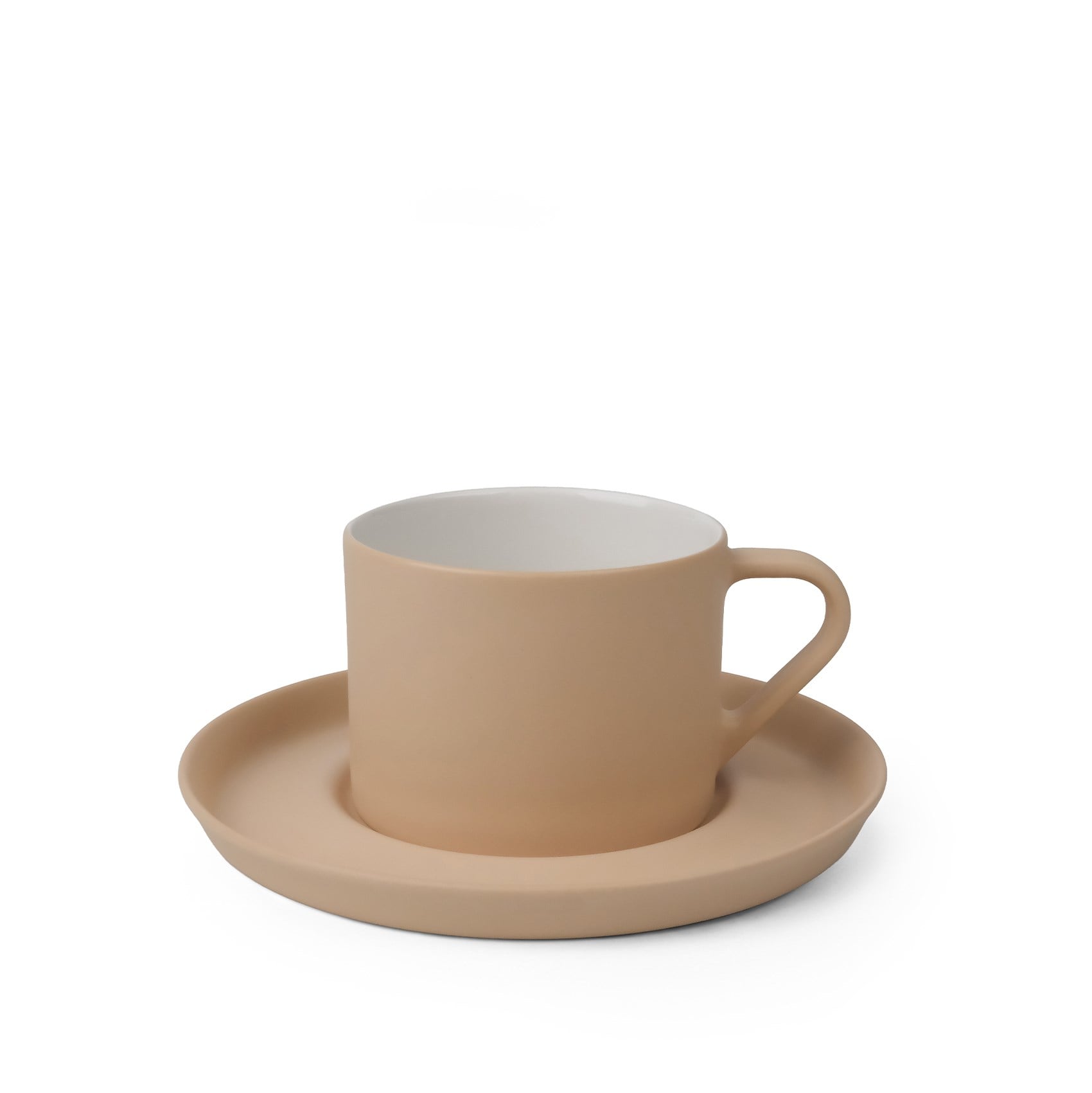 Nest Tabaklı Kahve/Çay Fincanı 180 ml Saman-Saman&Fildişi