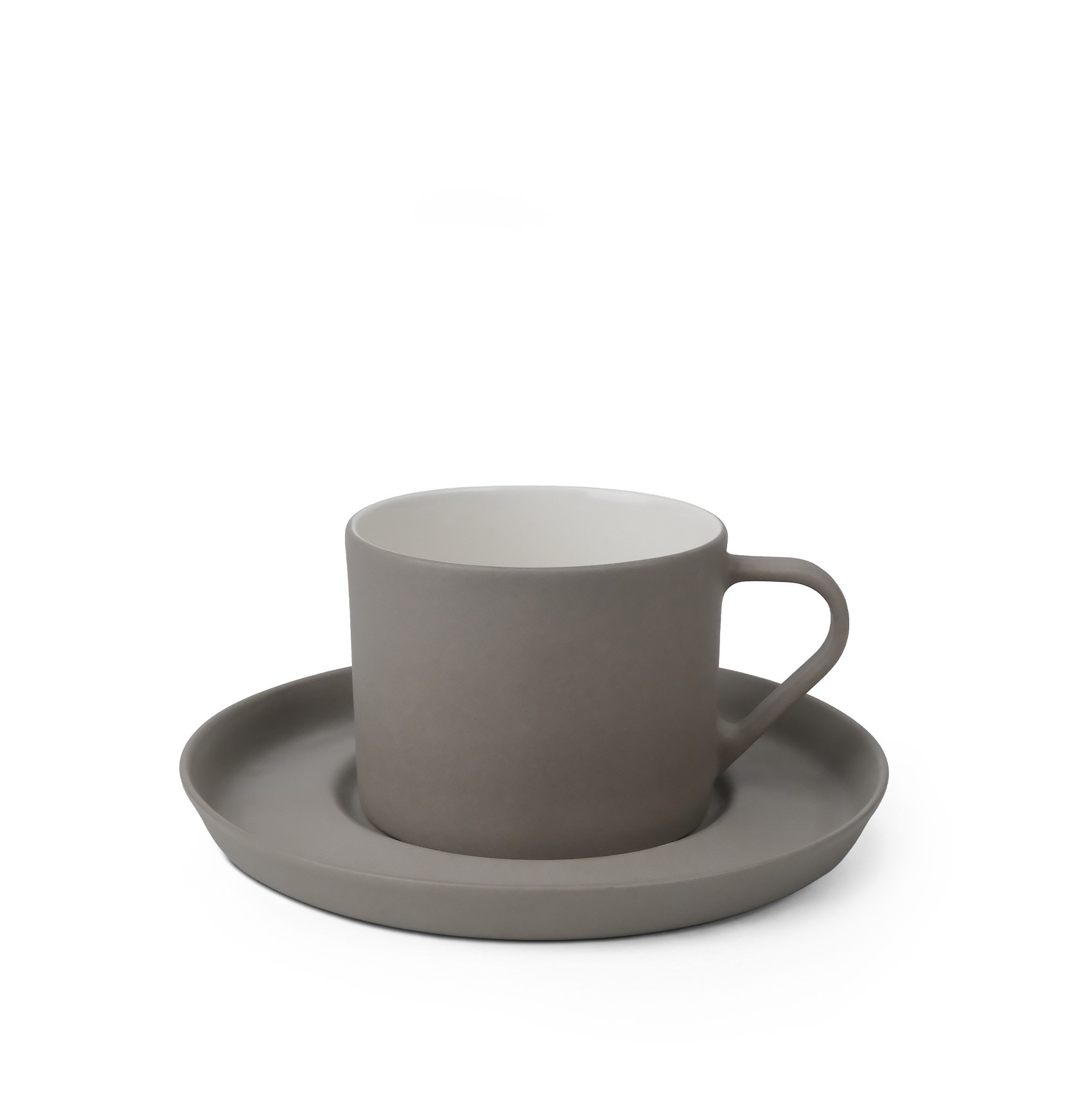 Nest Tabaklı Kahve/Çay Fincanı 180 ml Taş-Taş&Fildişi