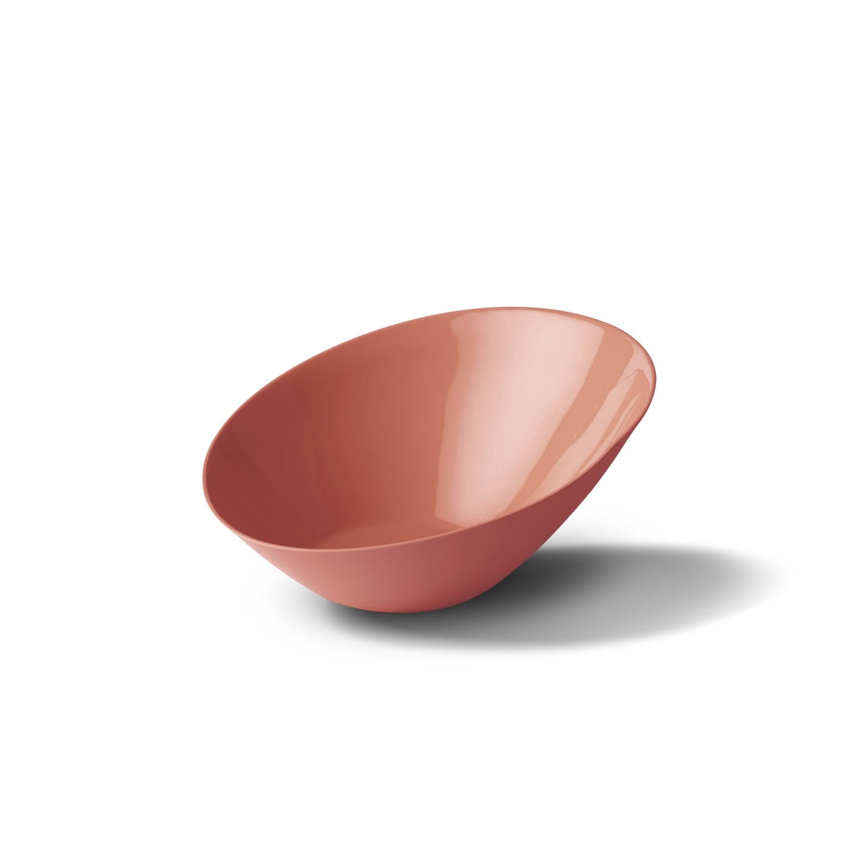 Oval Küçük Boy Kase Tek Renk Mercan