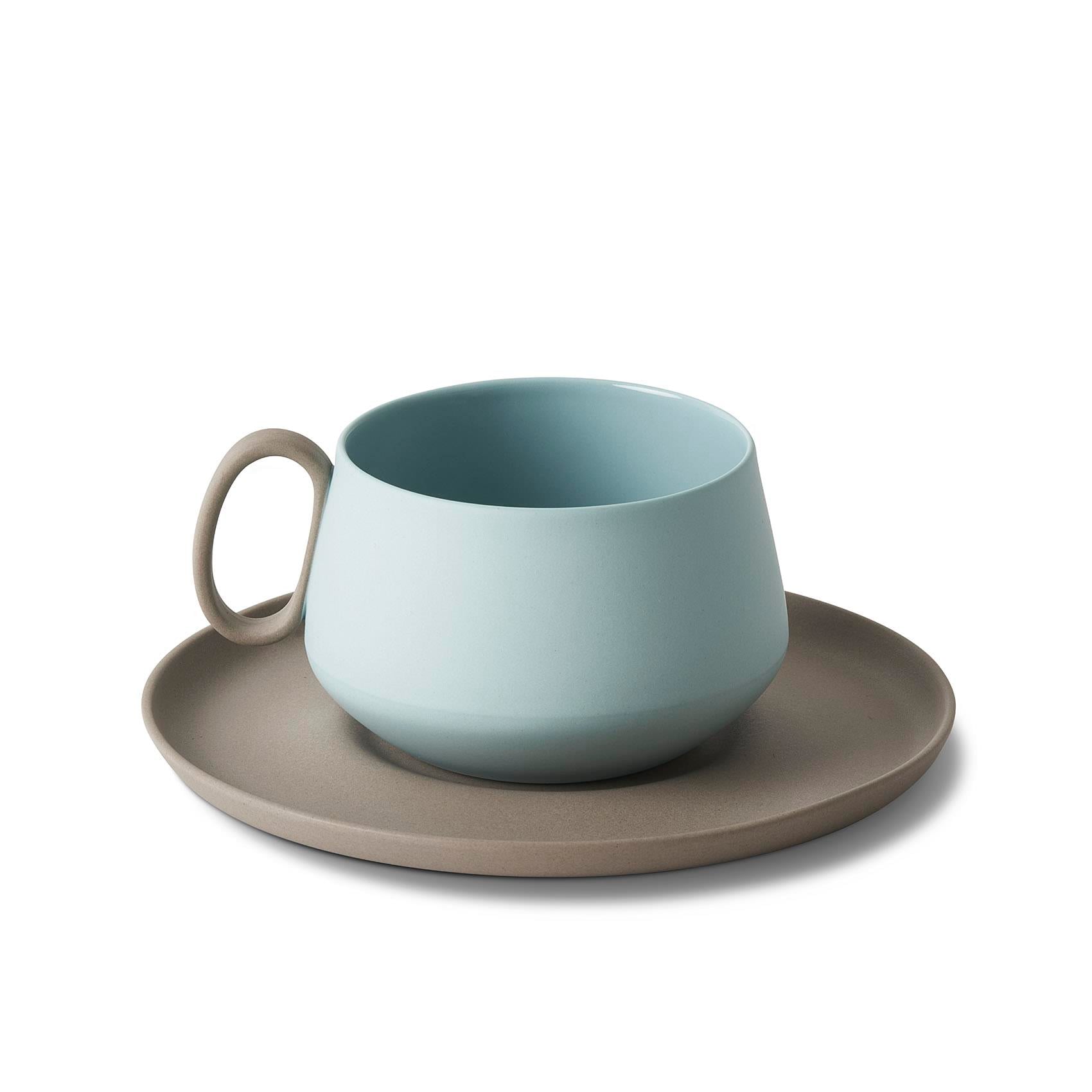 Tube Tabaklı Çay Fincanı Taş - Aqua