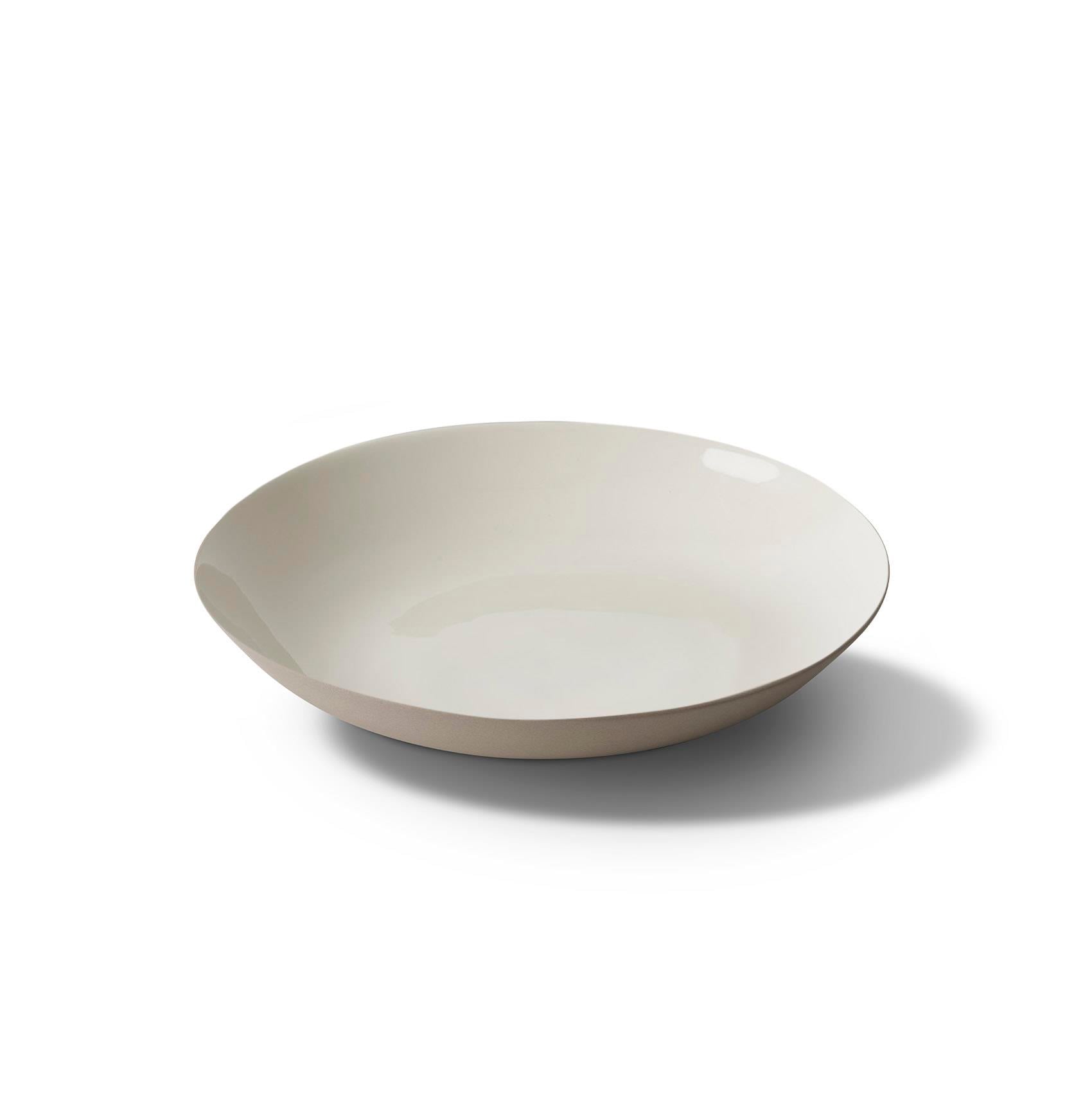 Yuvarlak Çukur Tabak Çift Renk Taş & Fildişi
