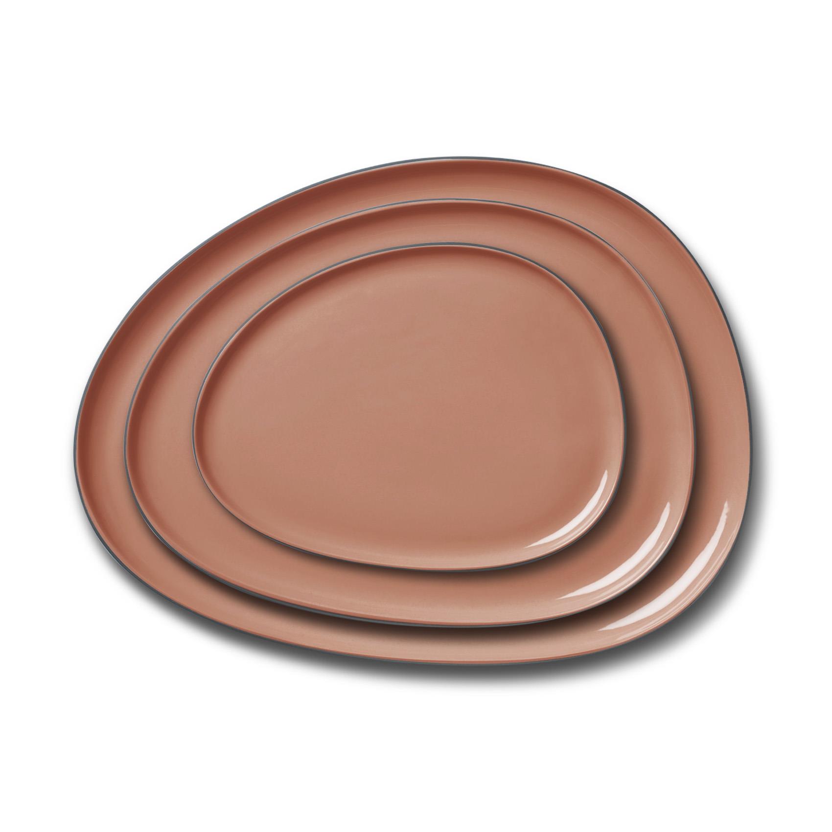 Amorf Tabak Seti Siyah & Mercan