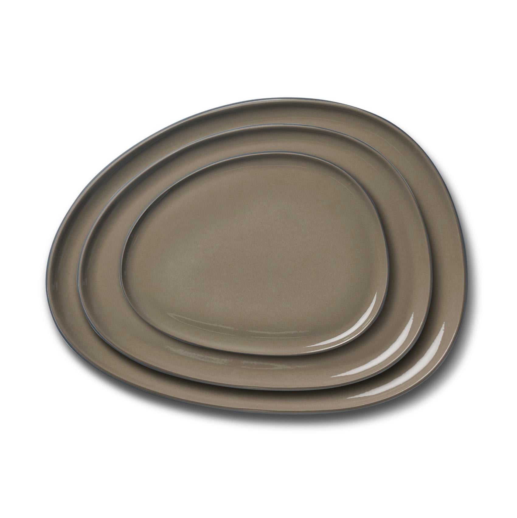 Stone Plate Set Black & Rock