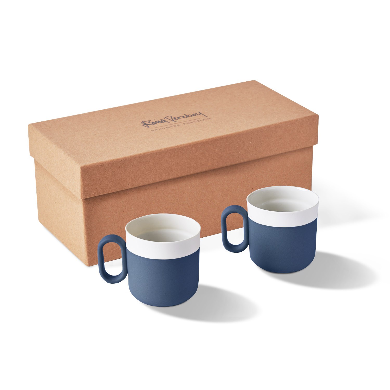 Capsule Coffee/Tea Cup Set of 2 Ocean & Ivory 