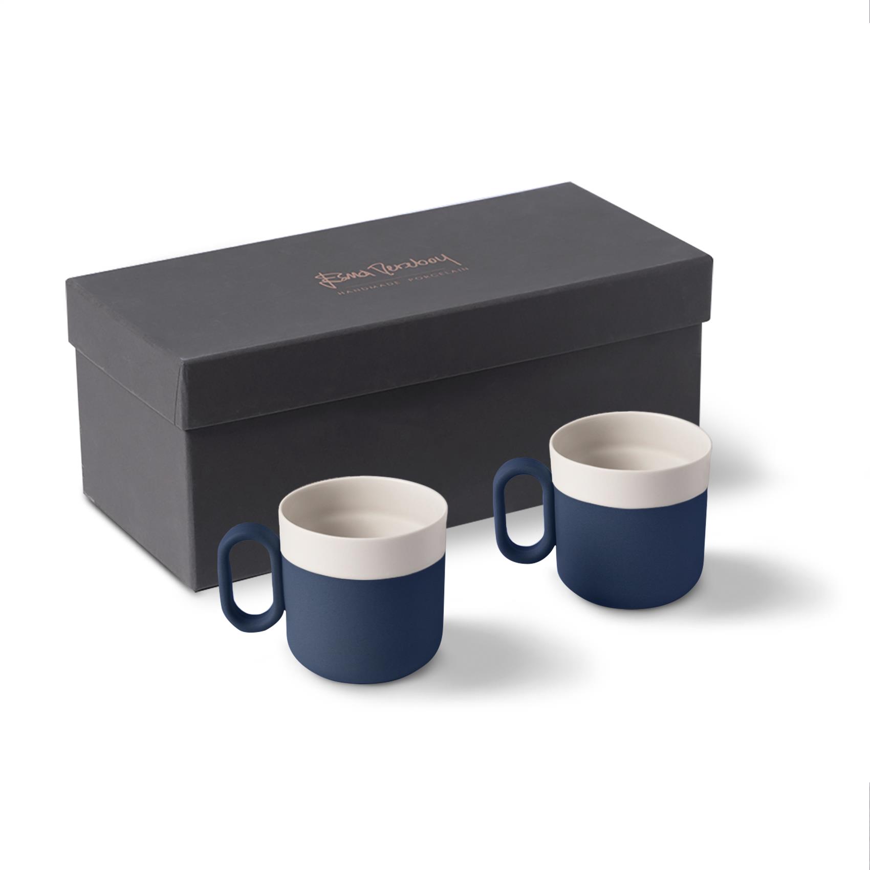Capsule 2'li Çay Fincan Takımı Okyanus & Fildişi