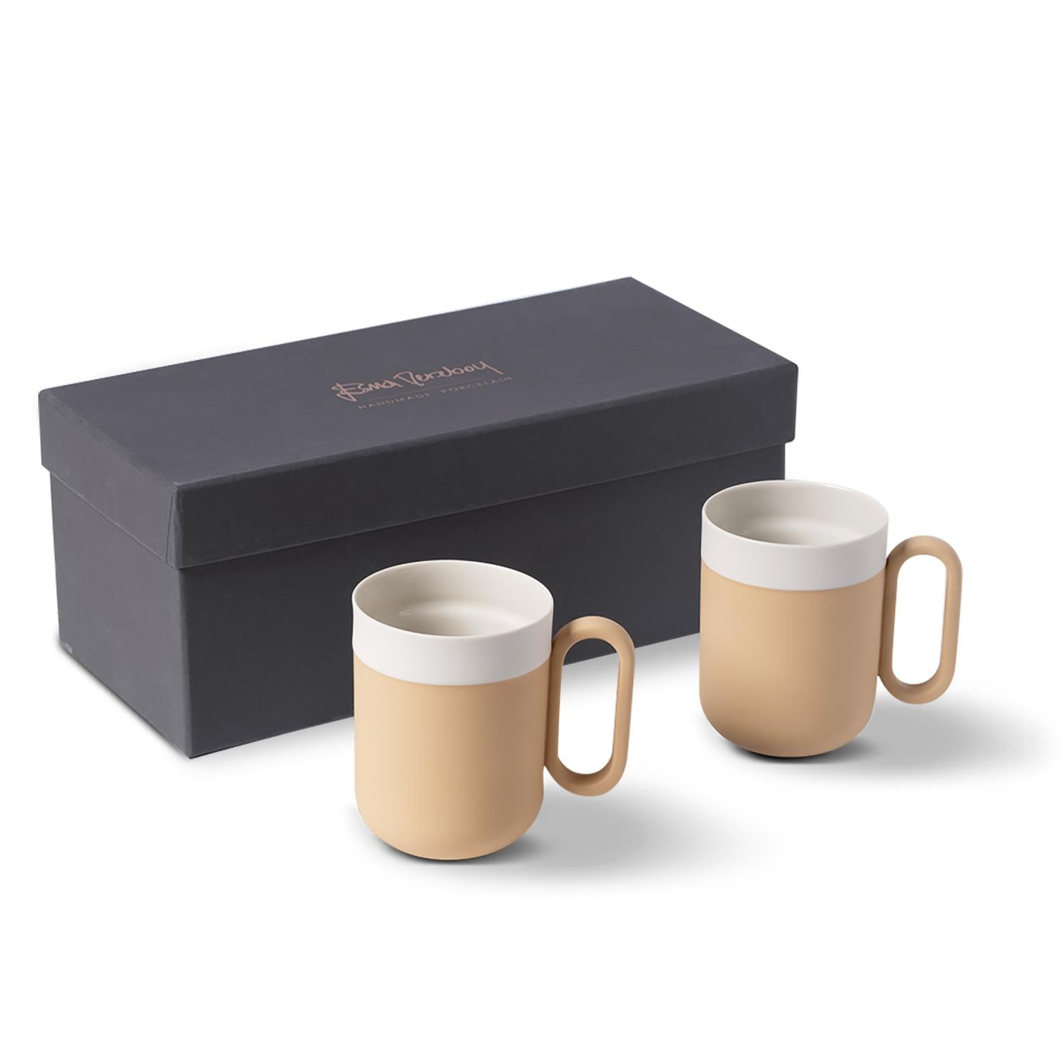 Capsule Small Mug Set Of 2 Straw & Ivory