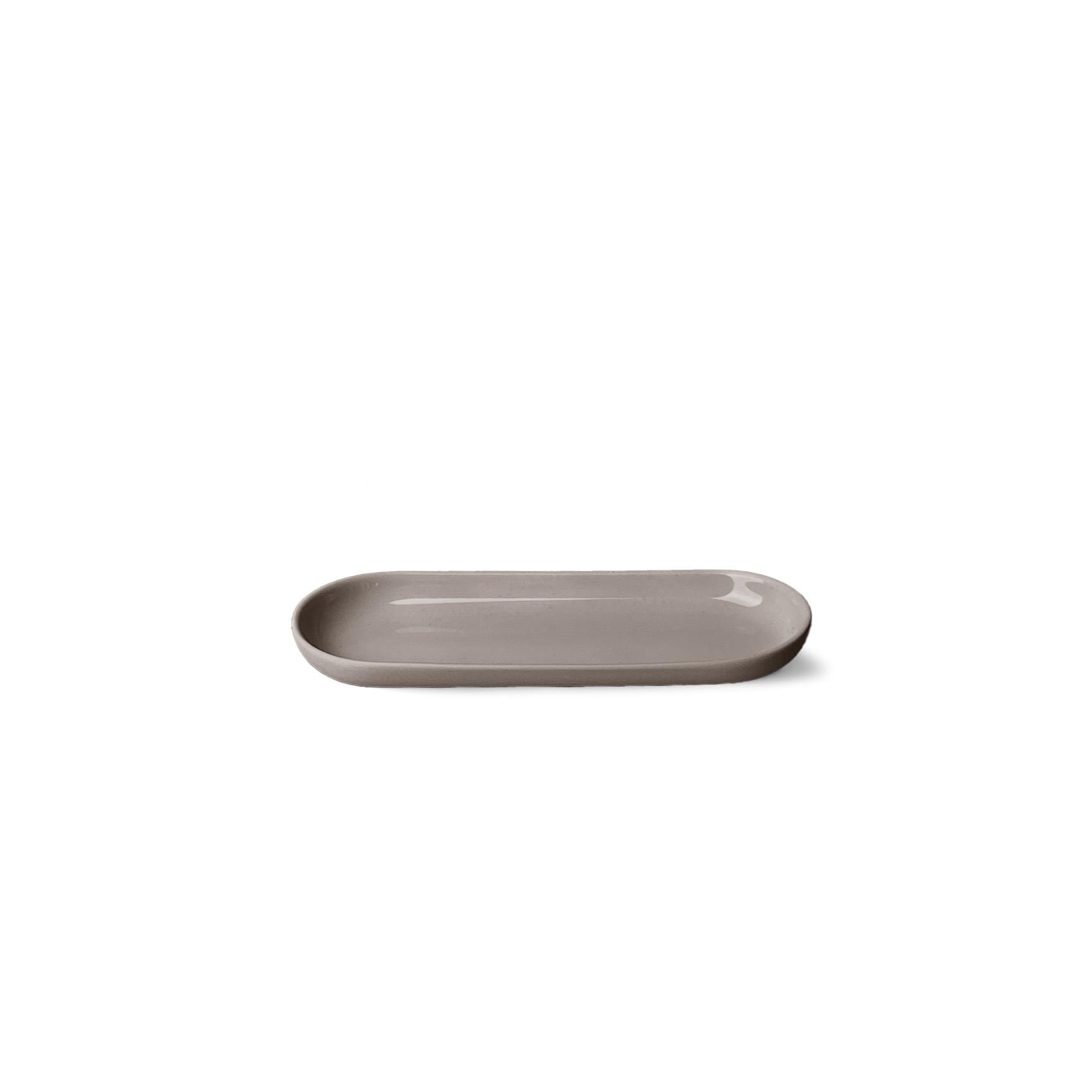 Capsule Ellipse Mini Medium Plate Single Colour ROCK