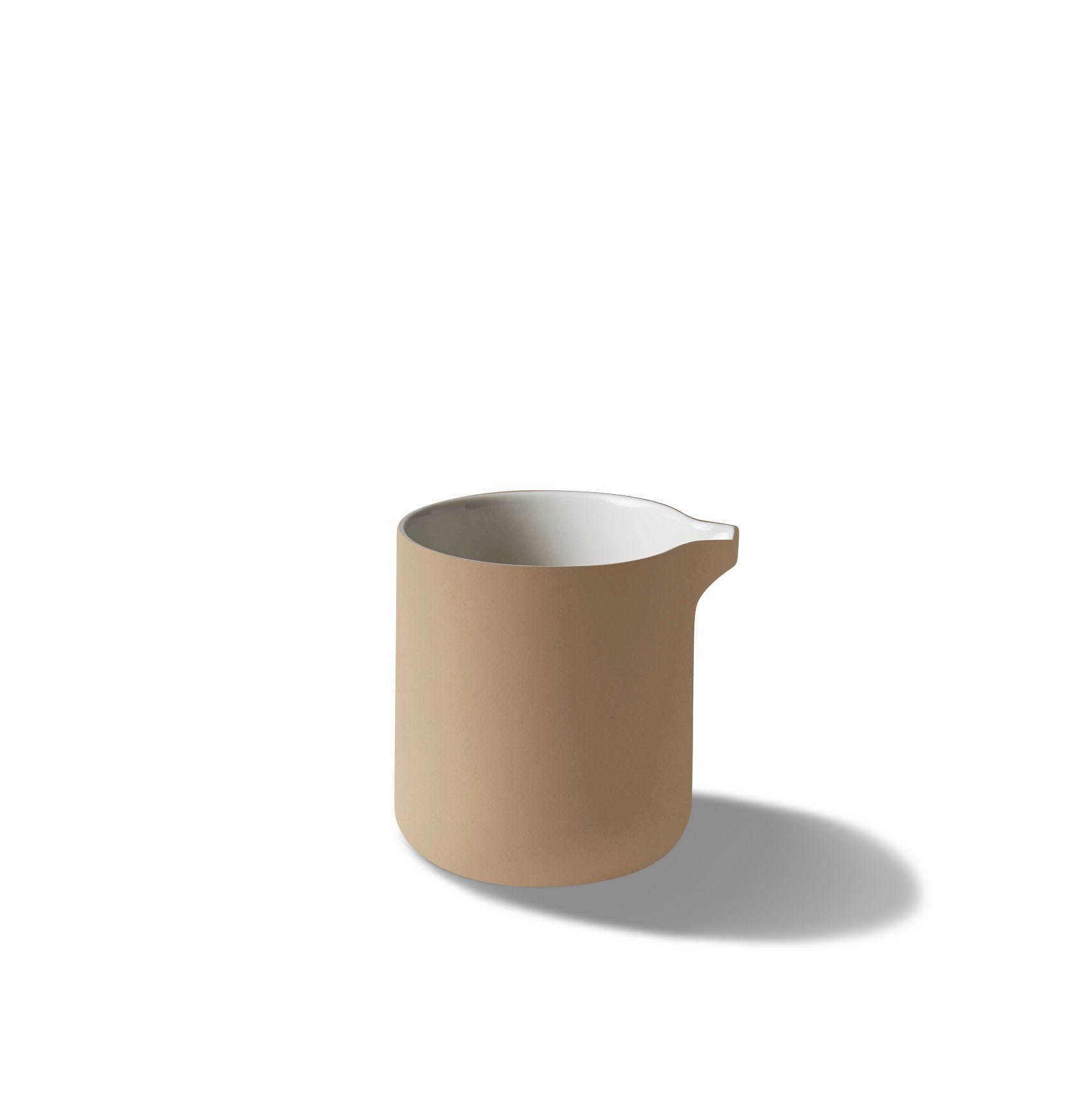 Capsule Milk Jug 90 ml Straw & Ivory
