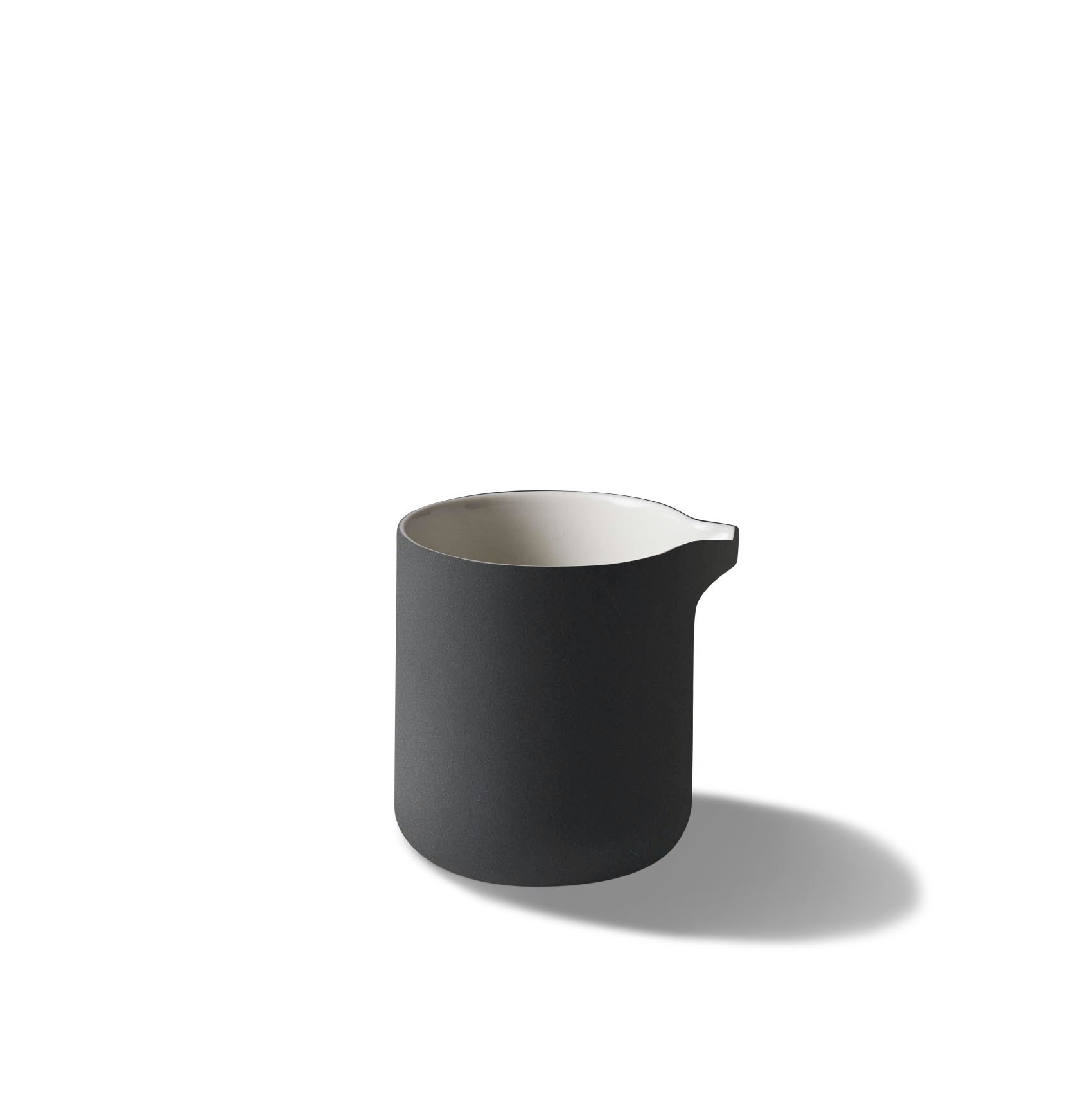 Capsule Milk Jug 90 ml Black & Ivory