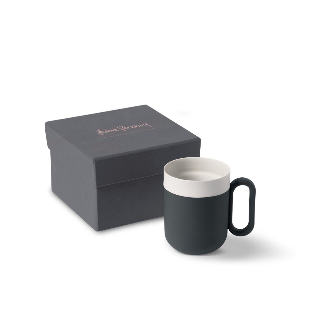 Capsule Small Mug Black & Ivory