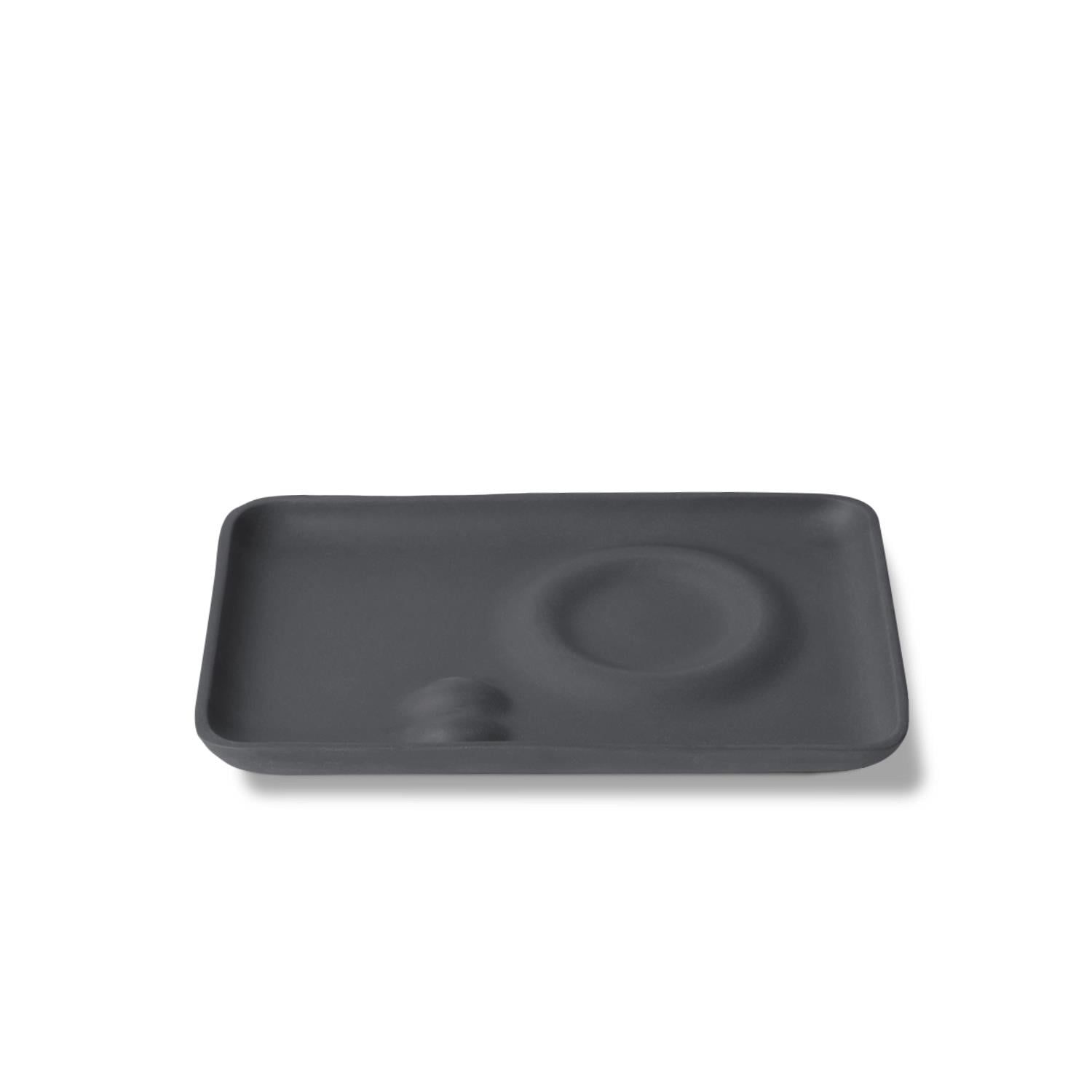 Rectangular Coffee Serving Plate Single Colour BLACK