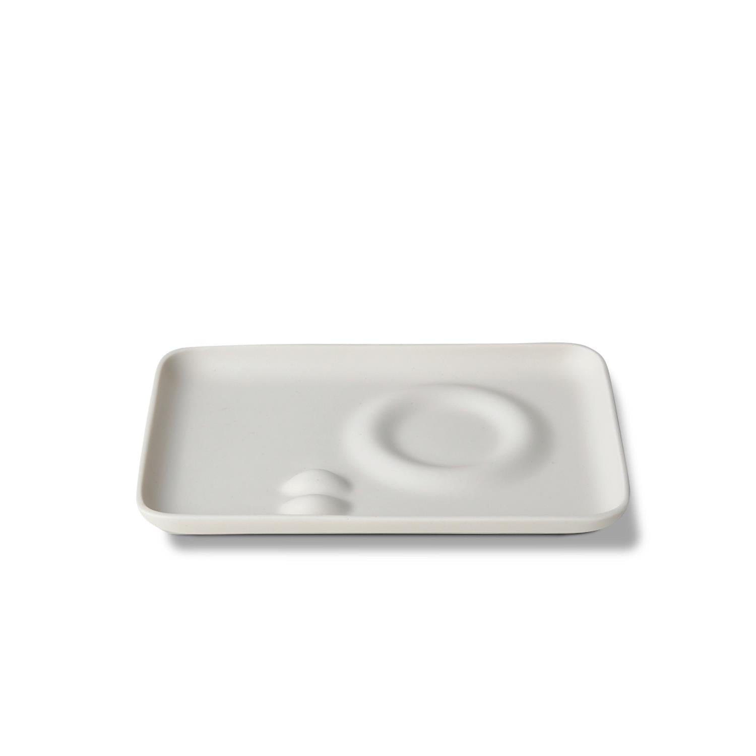 Rectangular Coffee Serving Plate Single Colour IVORY