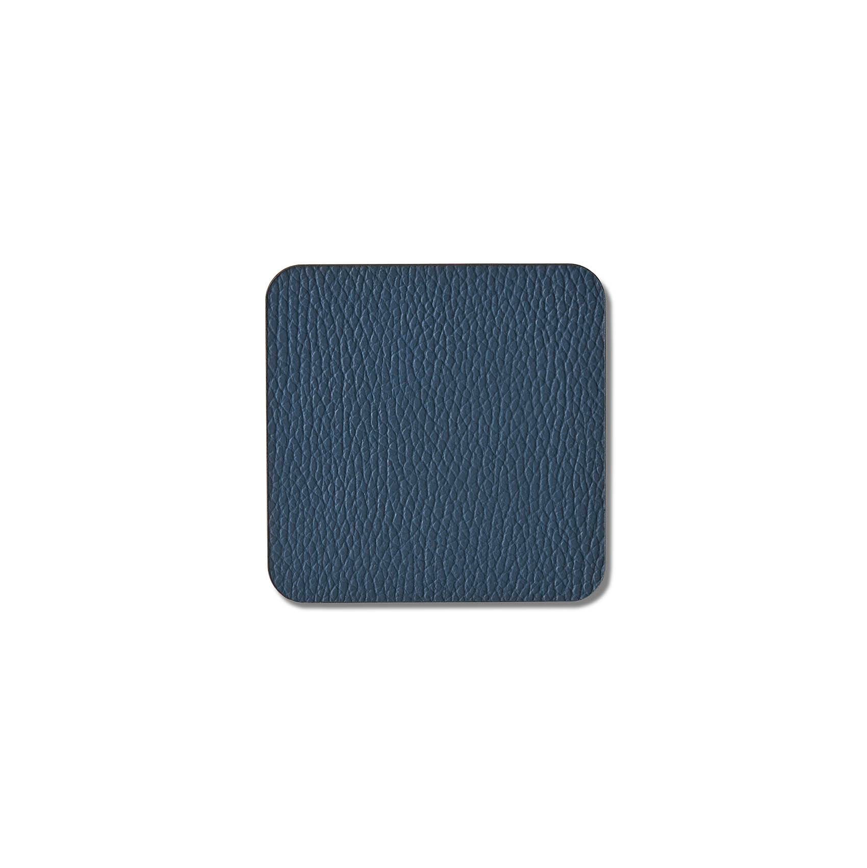 Square Glass Mat Set Of 4 Cobalt