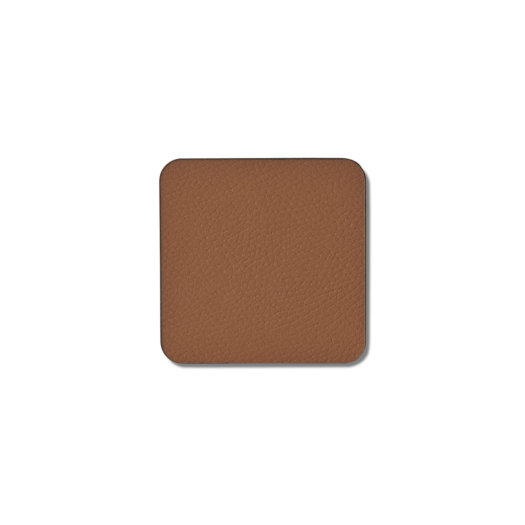 Art of Leather Square-Shaped Glass Mat Set of 4 Tan 