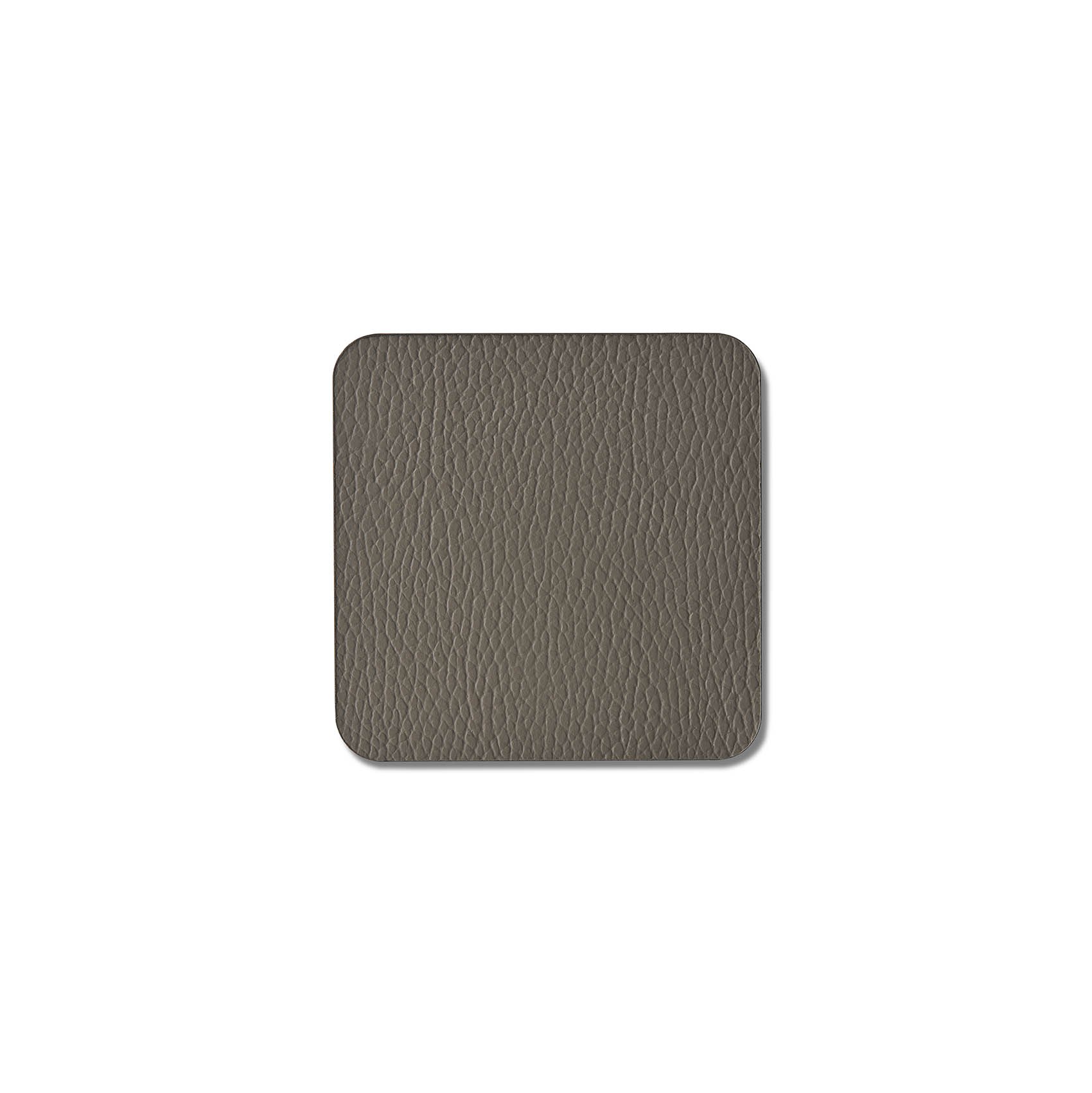 Art of Leather Square-Shaped Glass Mat Set of 4 Rock 