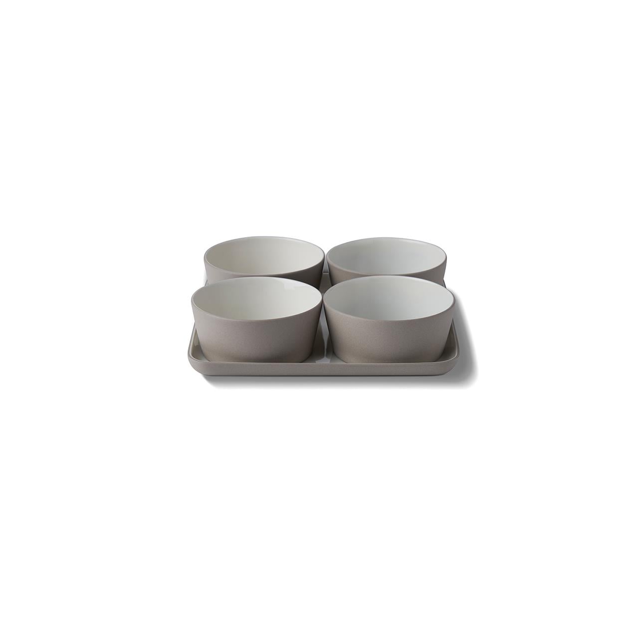 Square Small Servıng Set Rock & Ivory - Rock & Ivory
