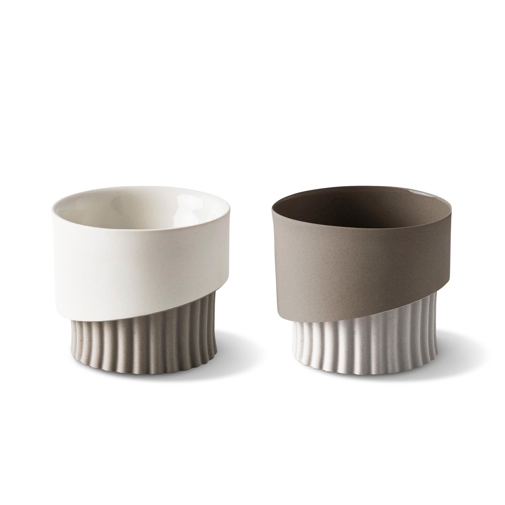Corinth Snack Bowl Set of 2 Rock&Ivory 
