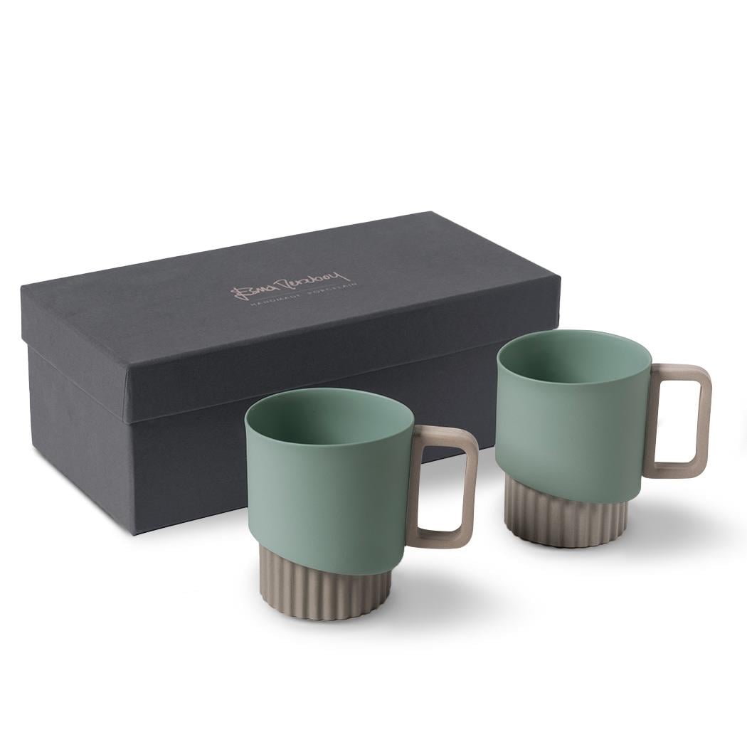 Corınth Mug Set Of 2 Rock & Nıle