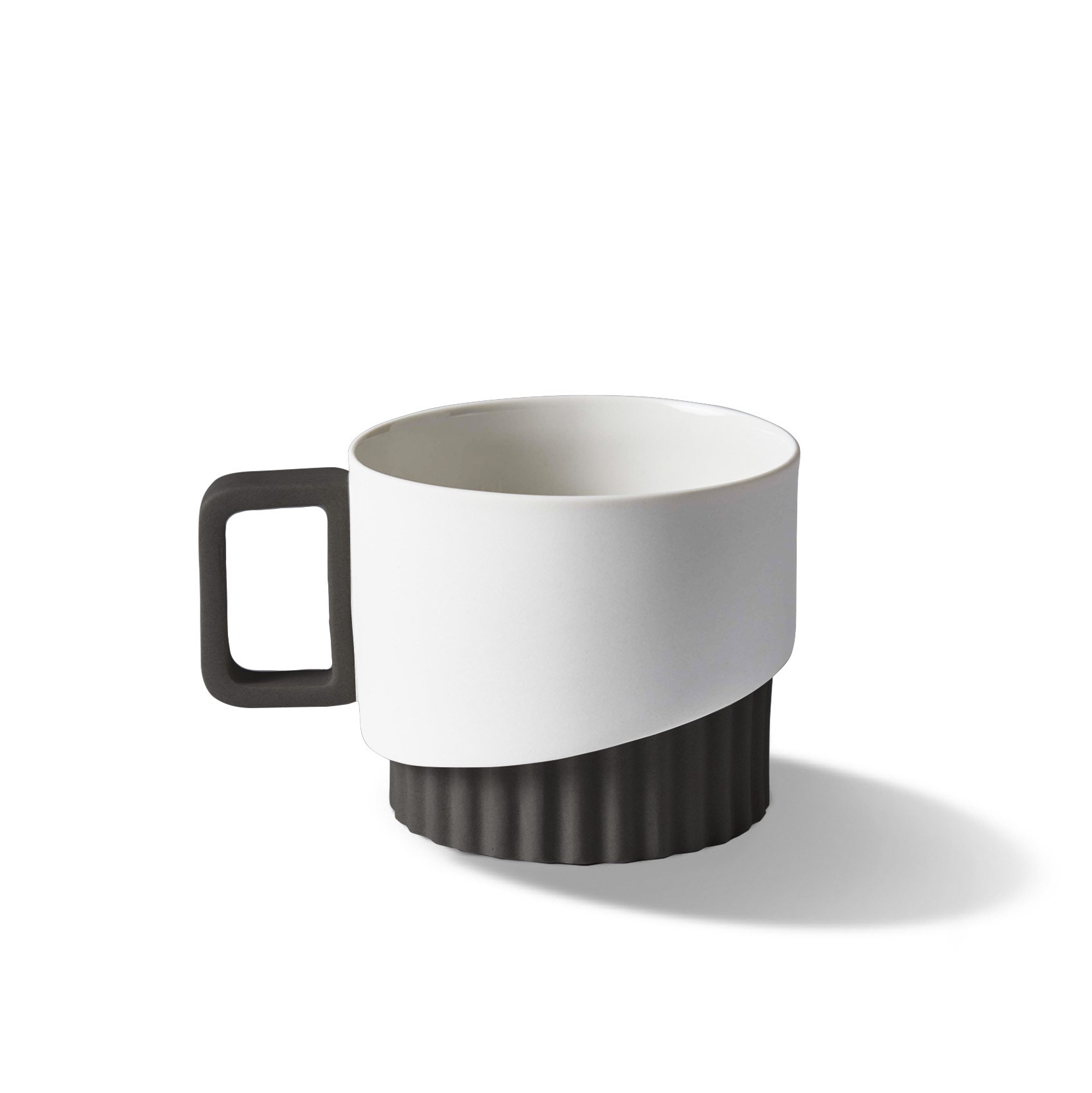 Corinth Coffee/Tea Cup 200 ml Black & Ivory