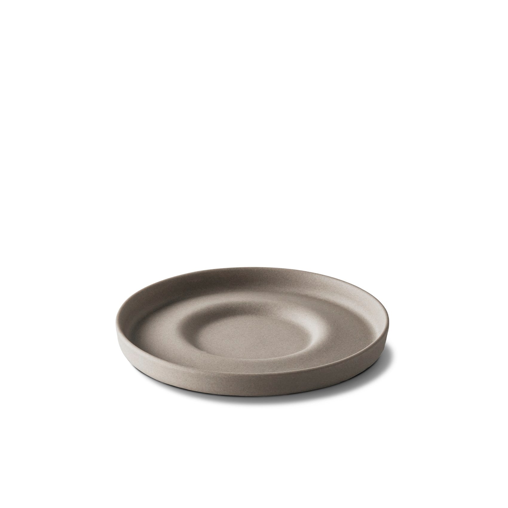 Corinth Espresso Saucer Single Colour Rock