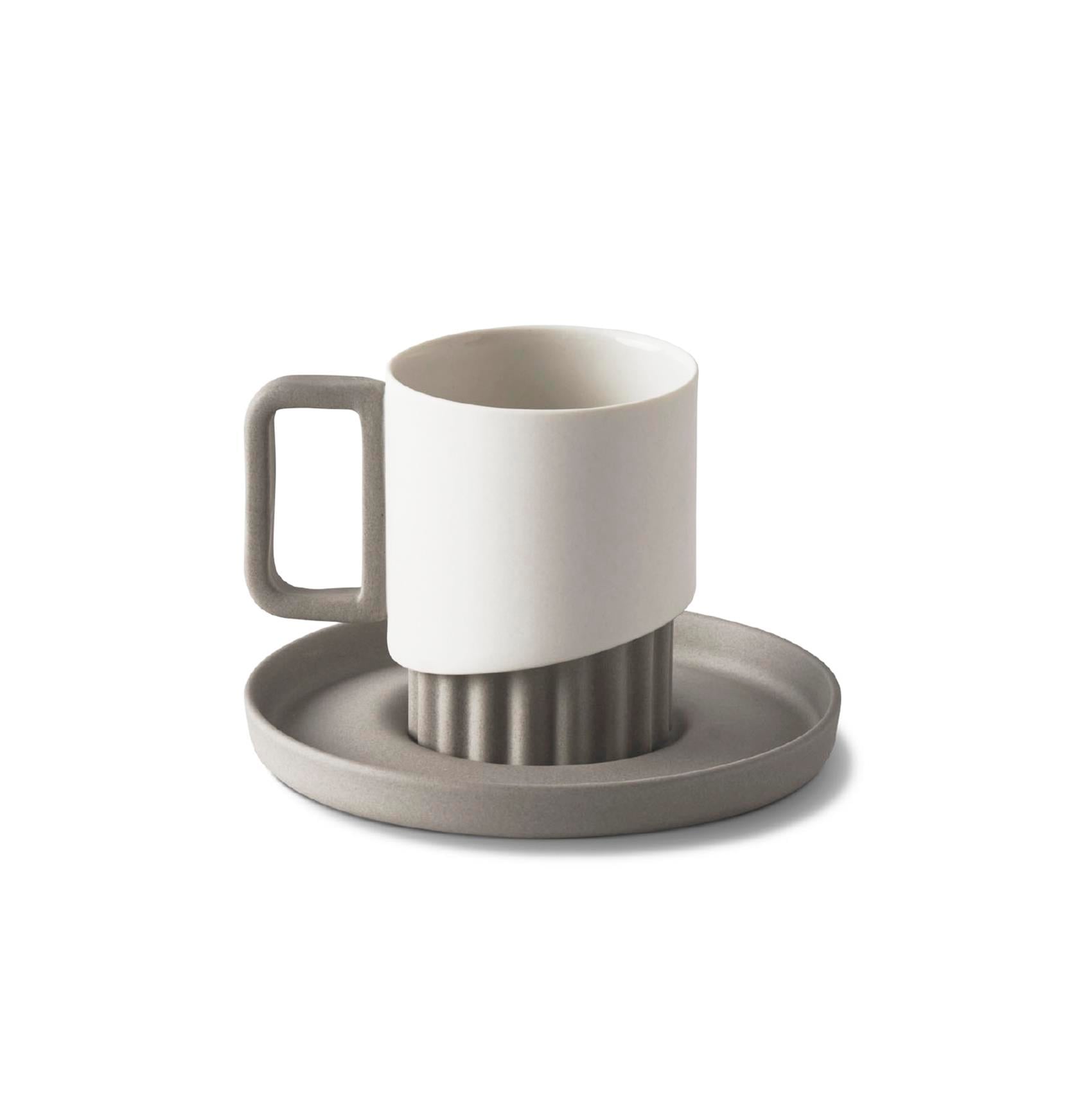 Corınth Espresso Cup Wıth Saucer Rock - Rock & Ivory