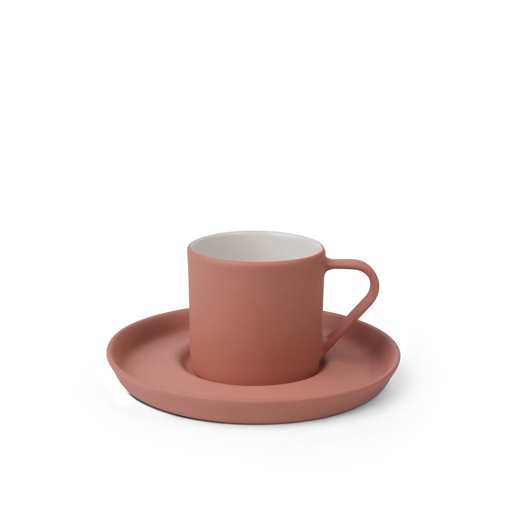 Nest Espresso Cup with Saucer Coral - Coral & Ivory 90 ml 