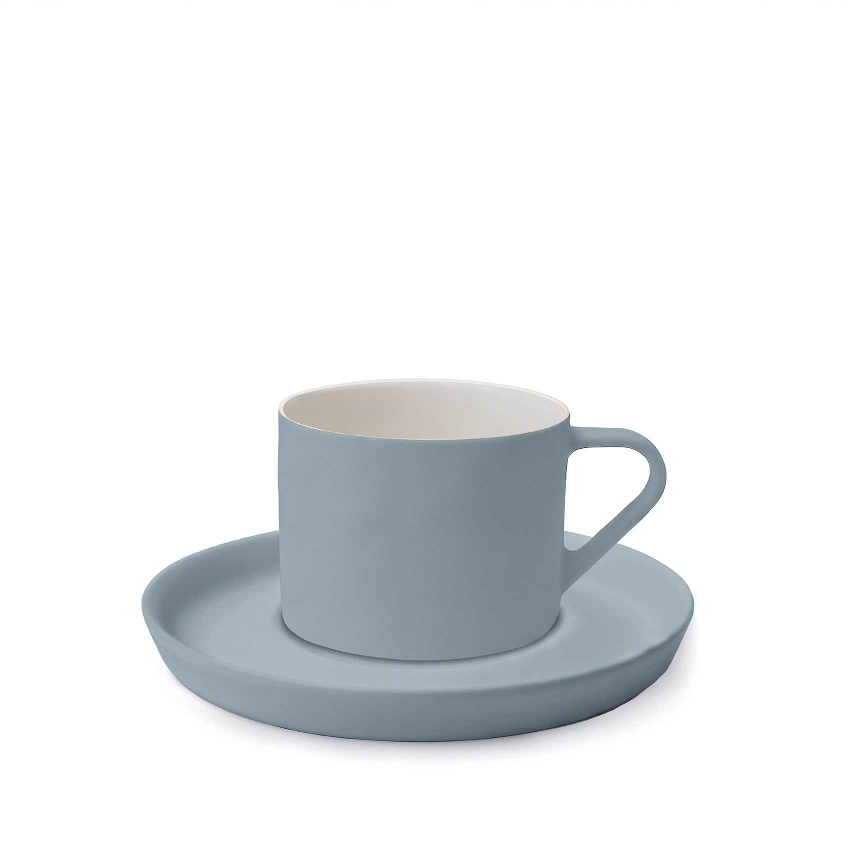 Nest Cofee/Tea Cup with Saucer Aqua - Aqua & Ivory 180 ml 