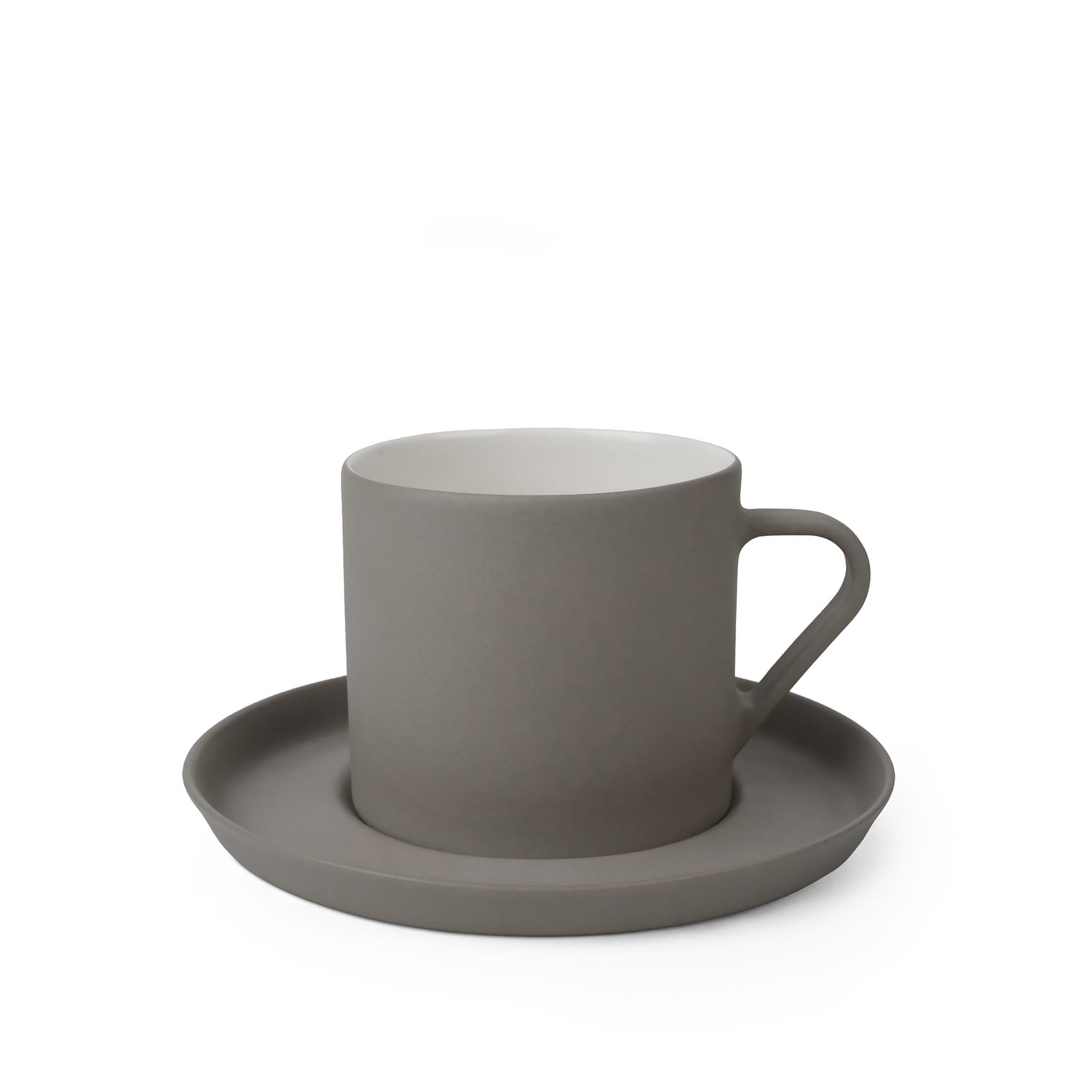 Nest Tabaklı Kahve/Çay Fincanı 250 ml Taş-Taş&Fildişi