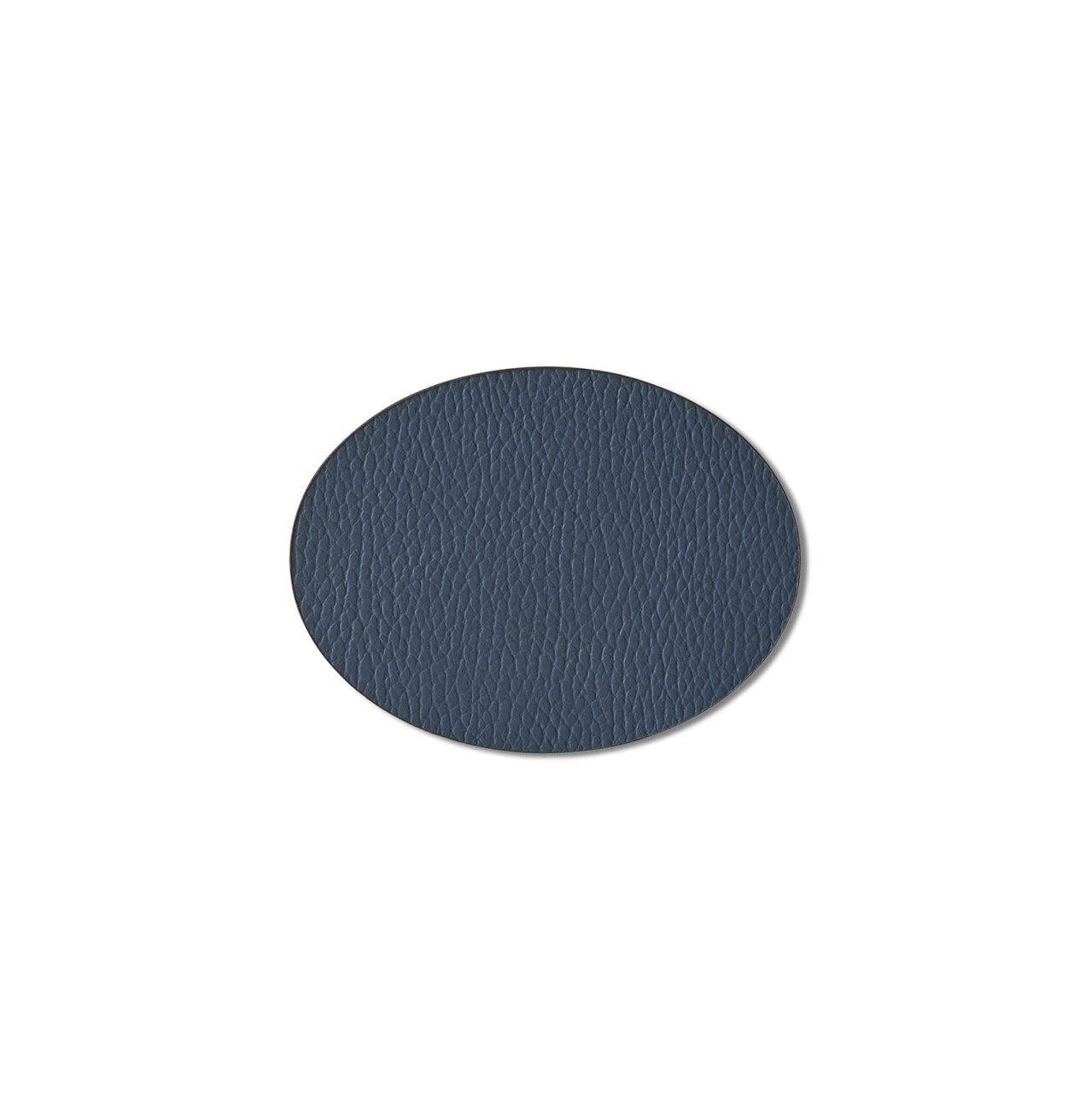 Oval Glass Mat Set Of 4 Cobalt
