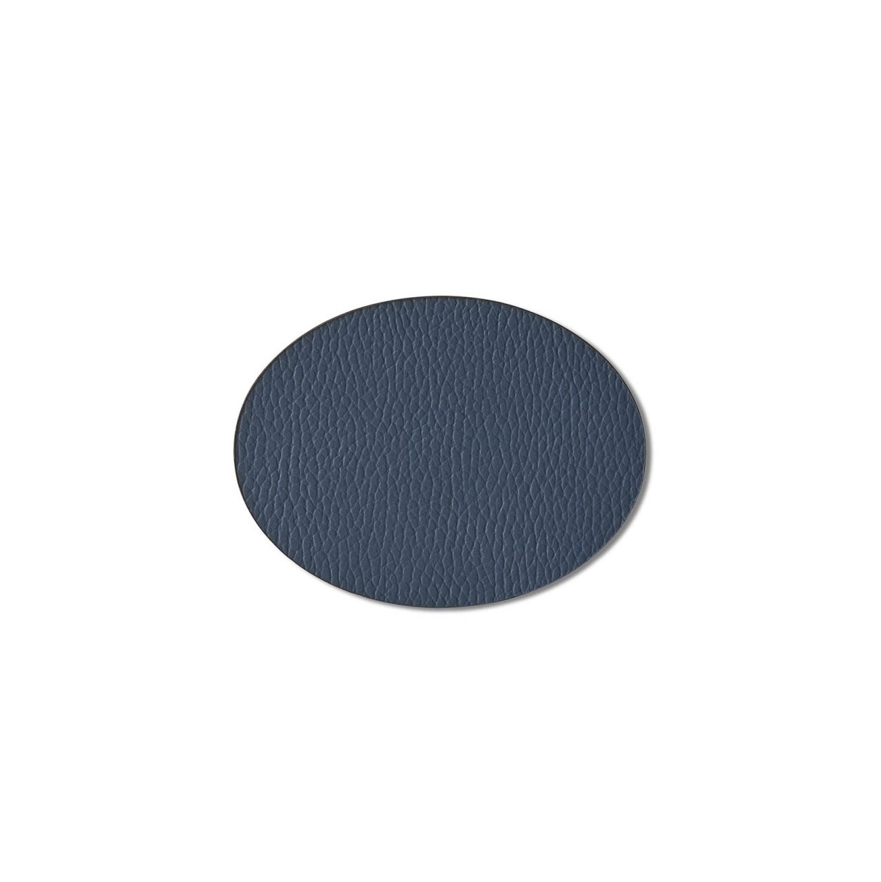 Art of Leather Oval-Shaped Glass Mat Set of 4 Cobalt 