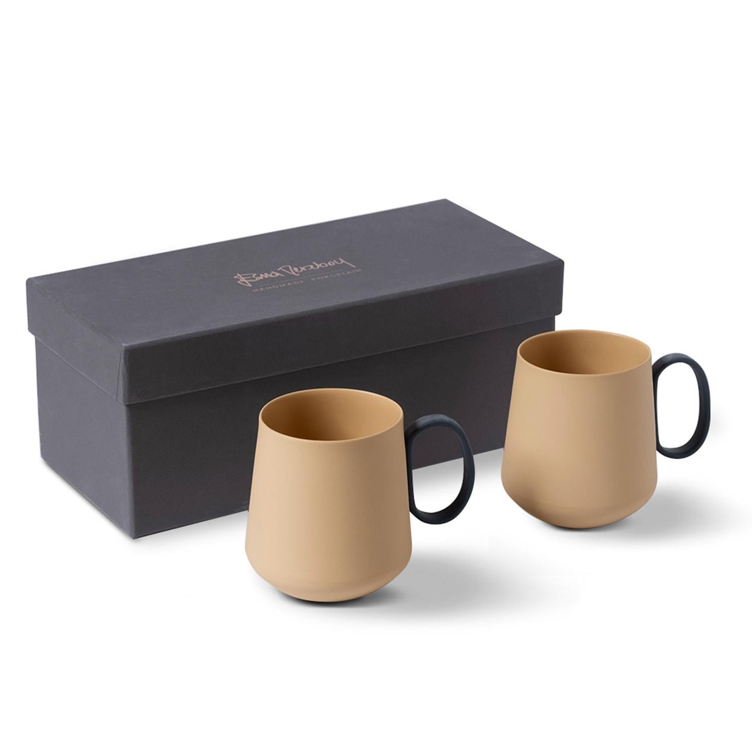 Tube Mug Set Of 2 Straw