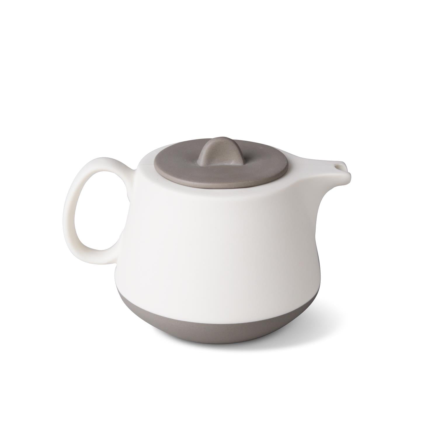 Tube Collection Teapot with Strainer Stone & Stone-Ivory 