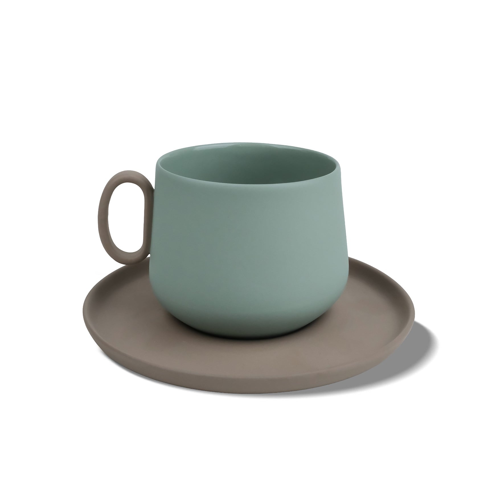 Tube Tabaklı Kahve/Çay Fincanı 250 ml Taş - Nil
