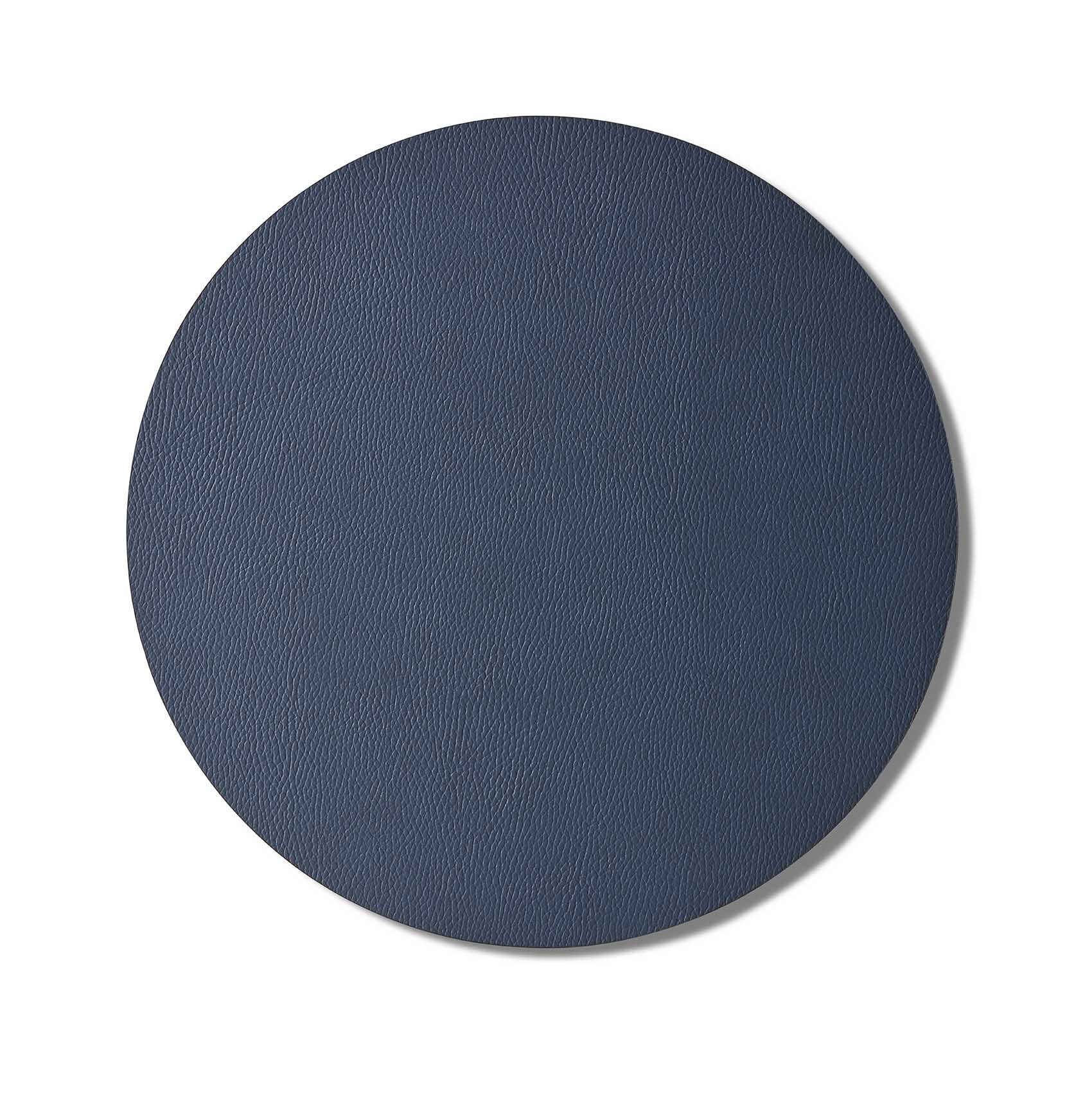 Art of Leather Round-Shaped Table Mat Cobalt