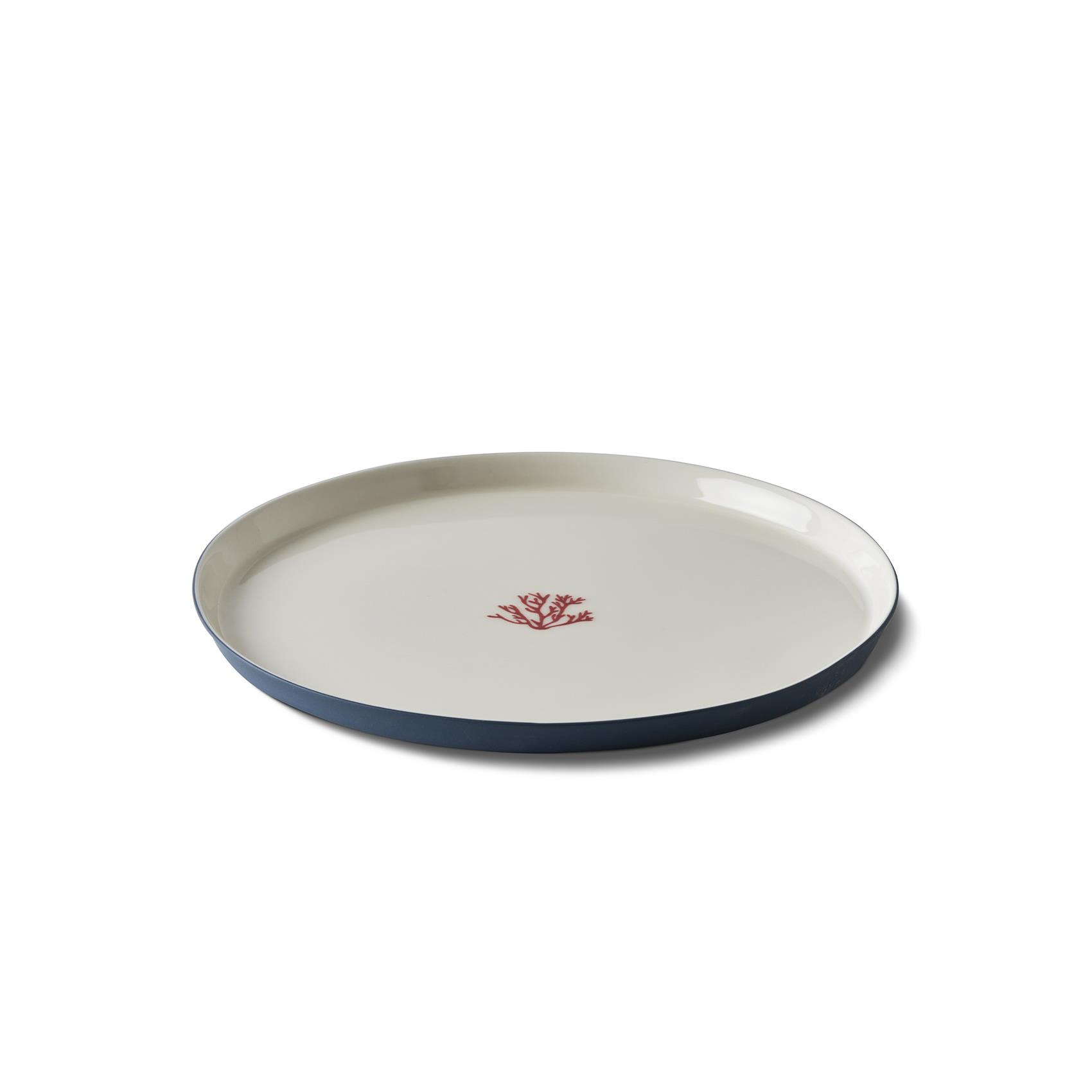 Round Starter Plate Red Coral