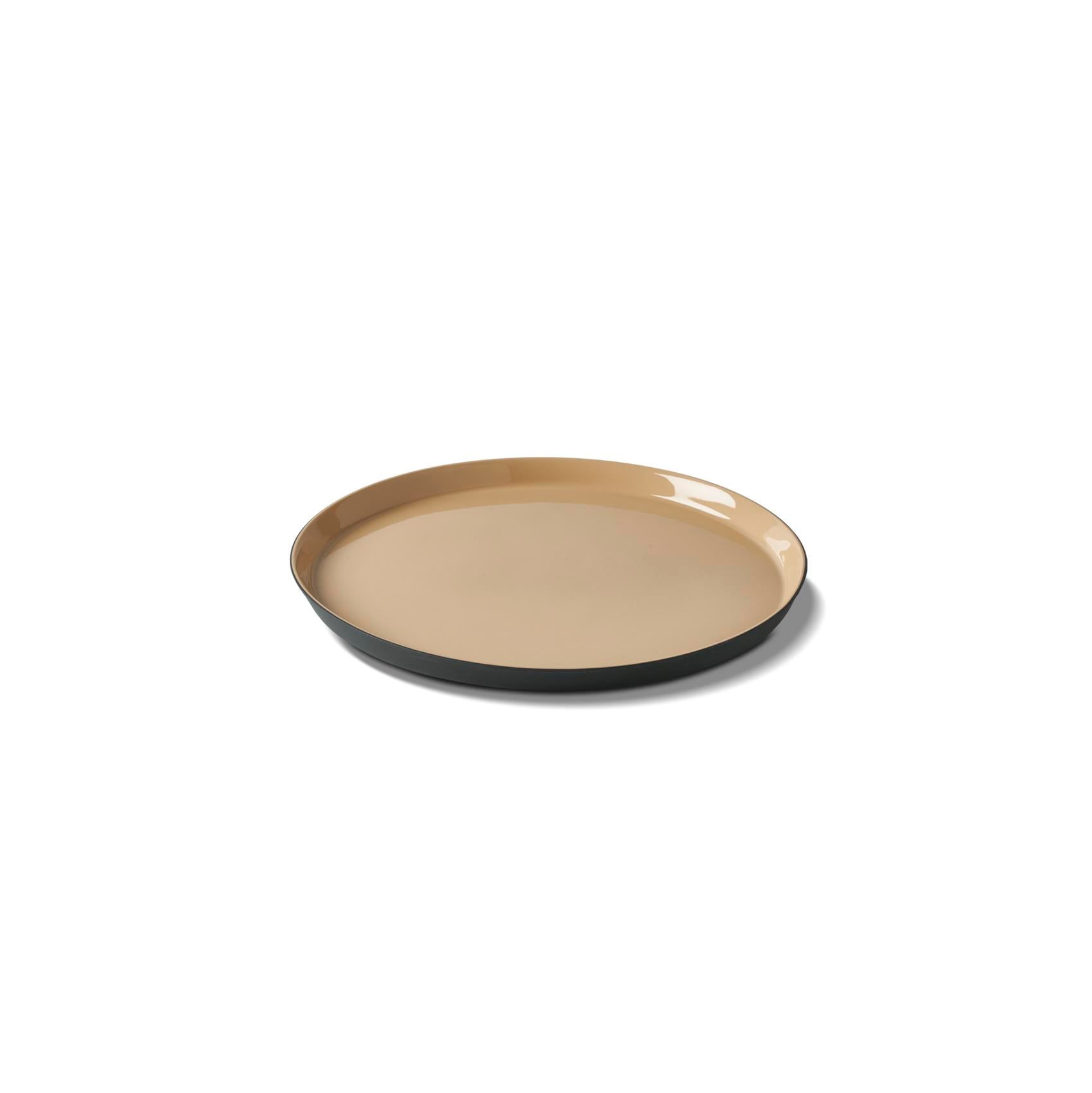 Yuvarlak Pasta Tabağı Çift Renk BLACK&STRAW