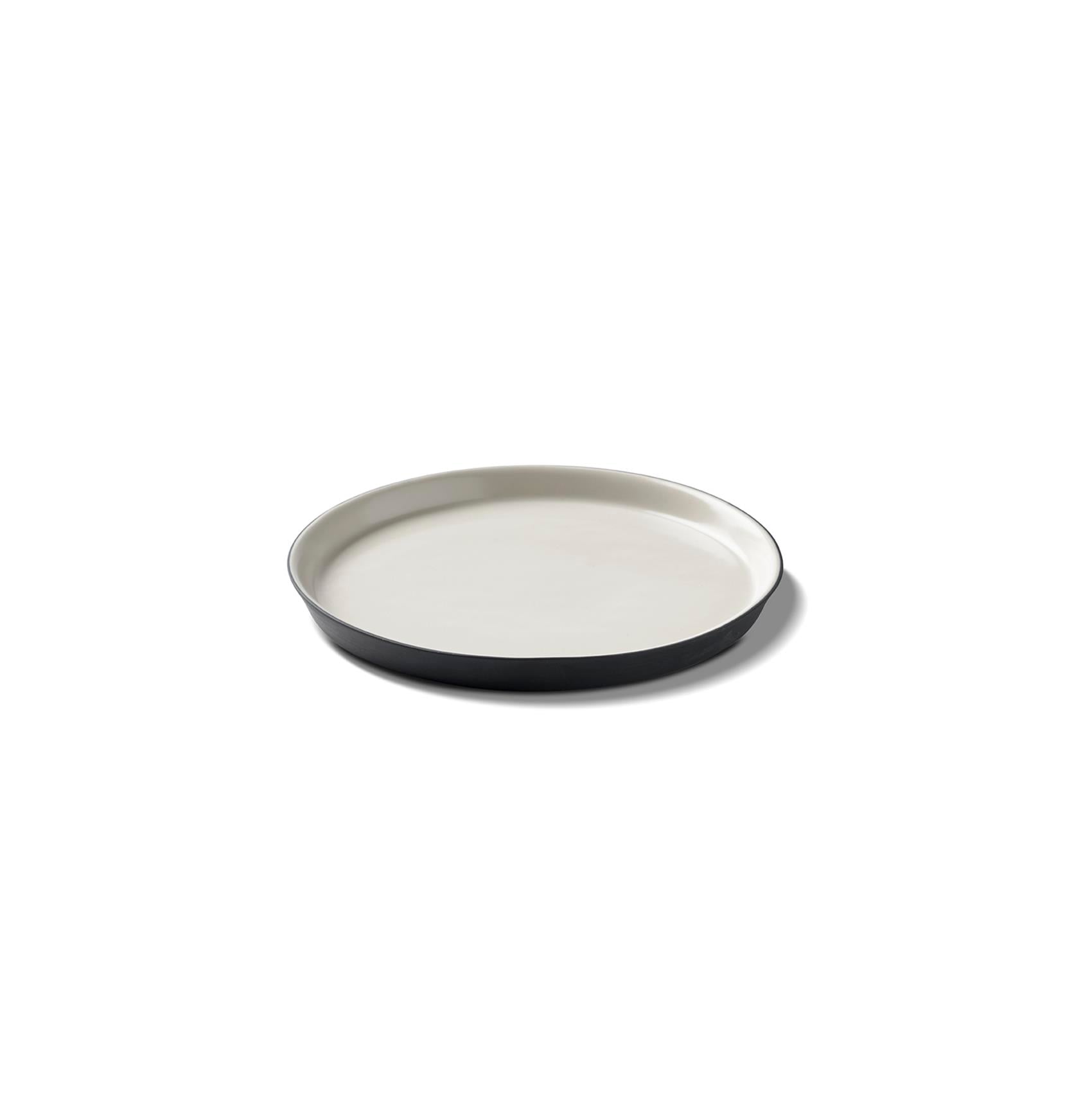 Yuvarlak Pasta Tabağı Çift Renk BLACK&IVORY