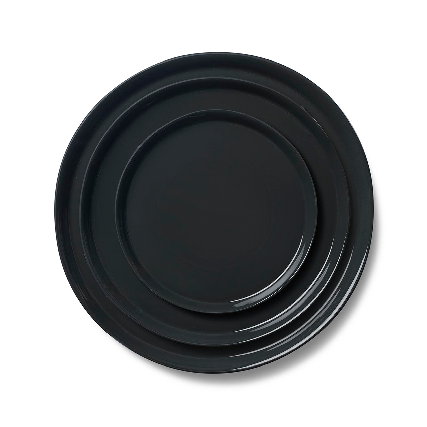 Round Plate Set Black