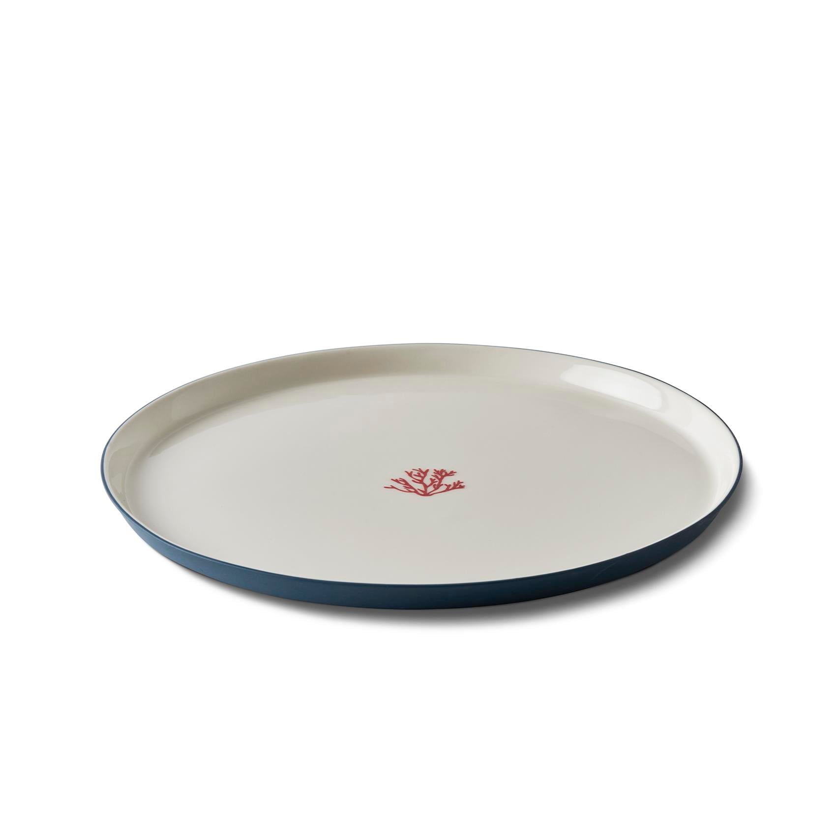 Round Dinner Plate Red Coral OCEAN&IVORY