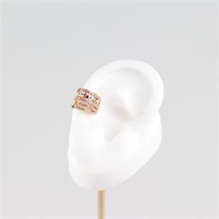Beş Sıra Gold Nazarlık Earcuff
