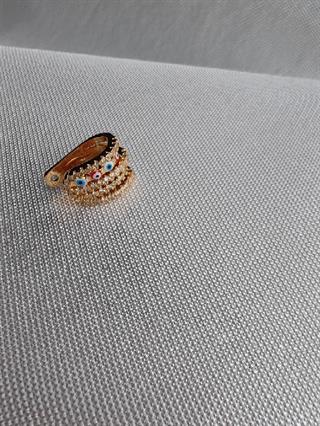 Beş Sıra Gold Nazarlık Earcuff