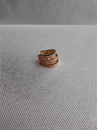 Beş Sıra Gold Nazarlık Earcuff