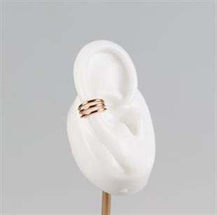 Üç Çizgi Gold Earcuff