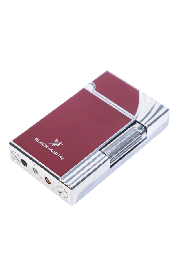 Black Martin Soft Flame Bordo-Gümüş Metal Çakmak